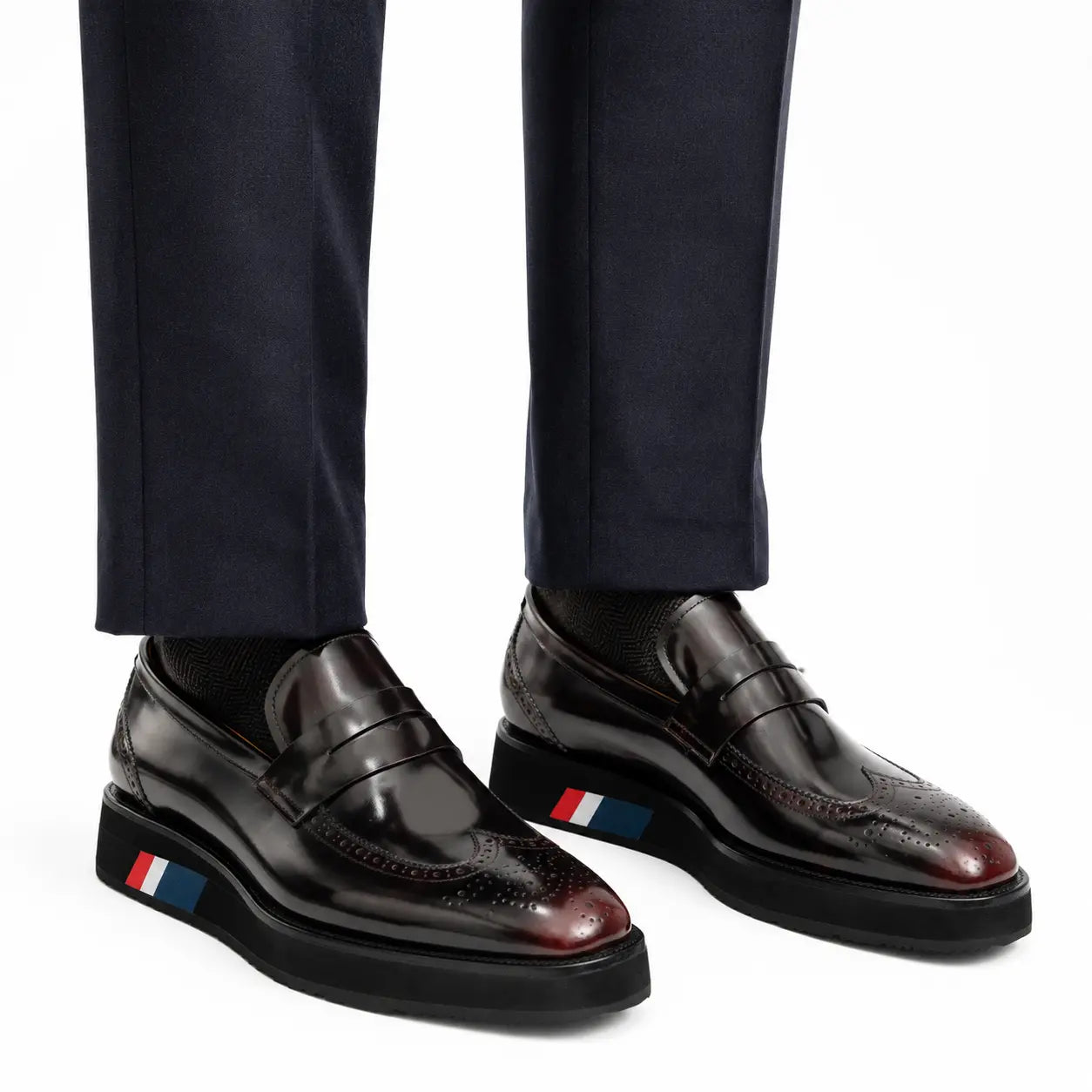 Dark Burgundy Penny Loafer with Foam Sole