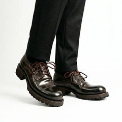 Dark Espresso Horsehide Lug Sole Derby