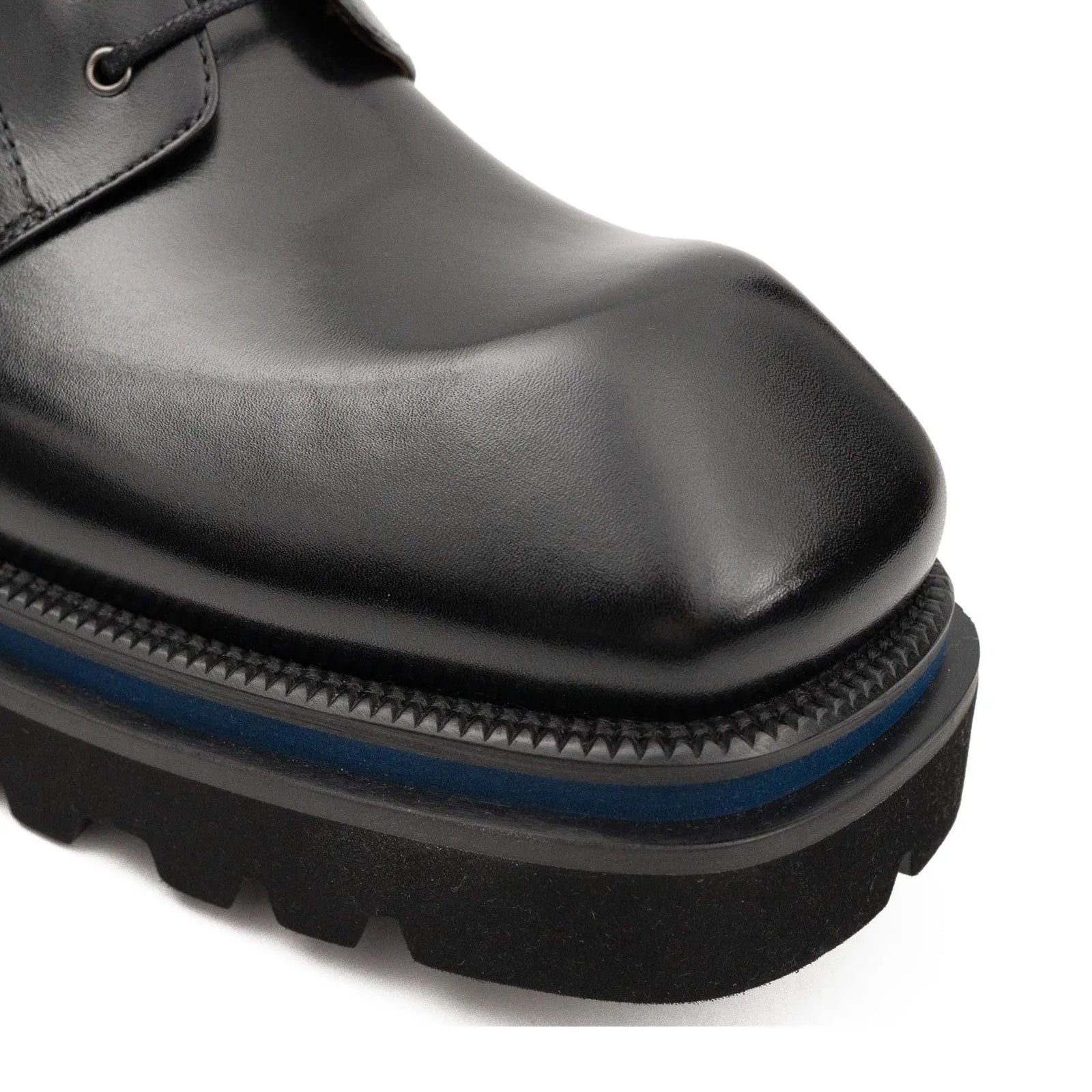 Derby nero con dettagli tricolore