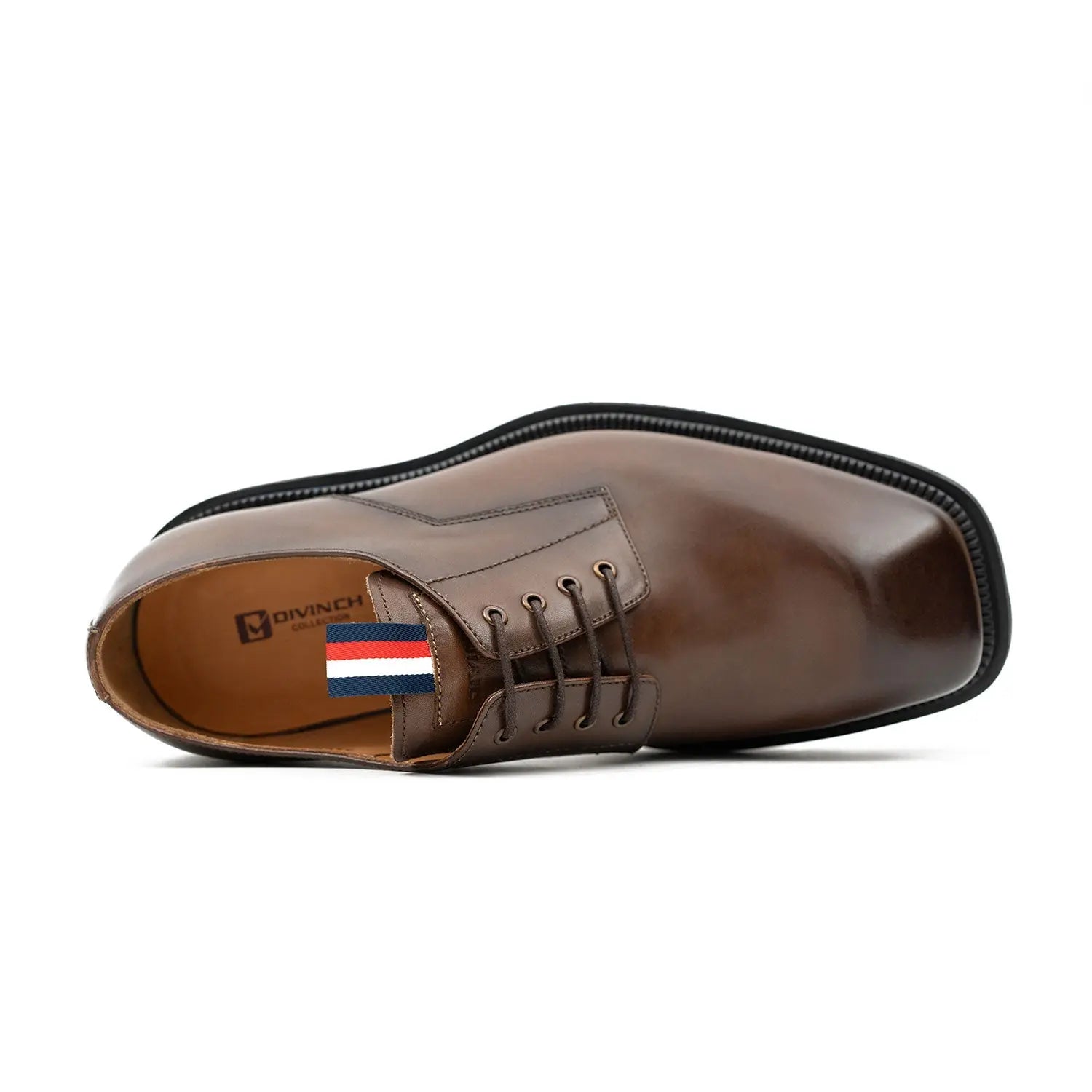 Derby Shoes Chunky 6cm heel boost Coffee DIVINCH
