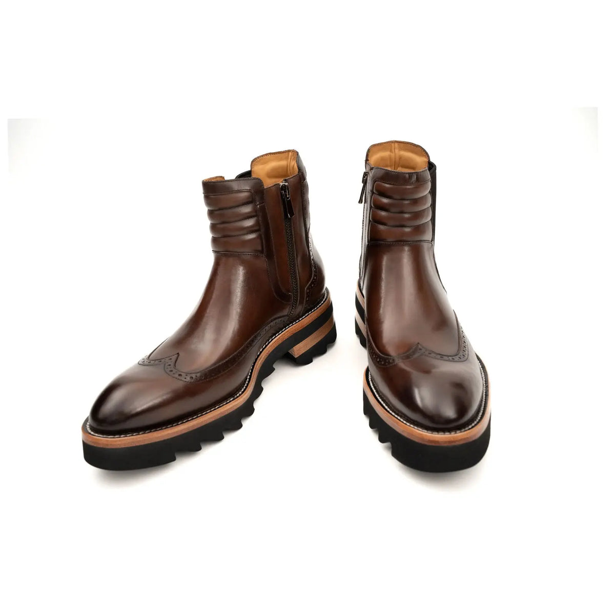 Espresso Brogue Lug Sole Chelsea DIVINCH