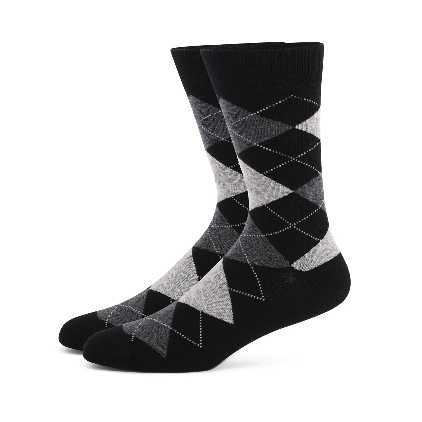 Essentials Calcetines de vestir estampados para hombre Divinch