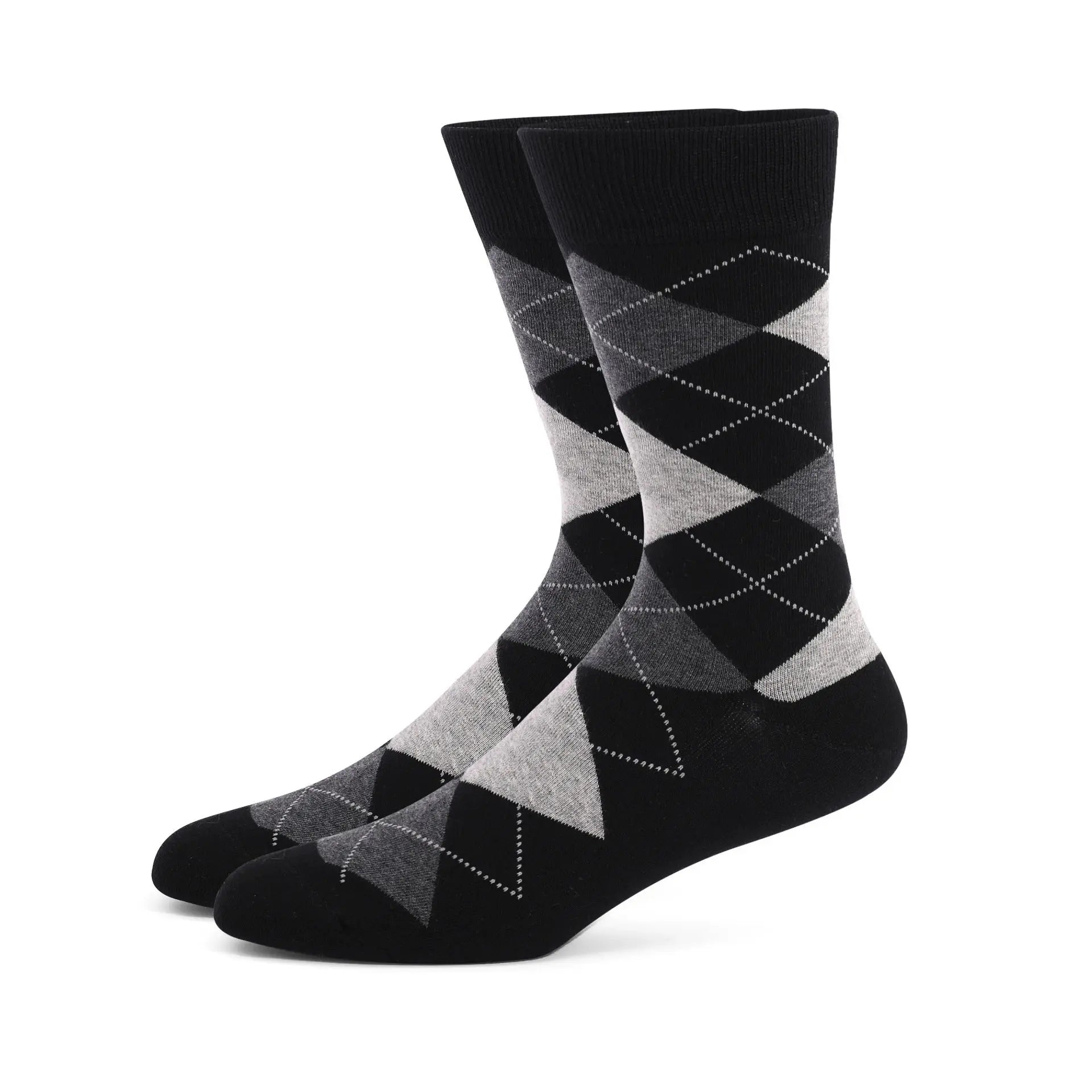 Essentials Calcetines de vestir estampados para hombre Divinch