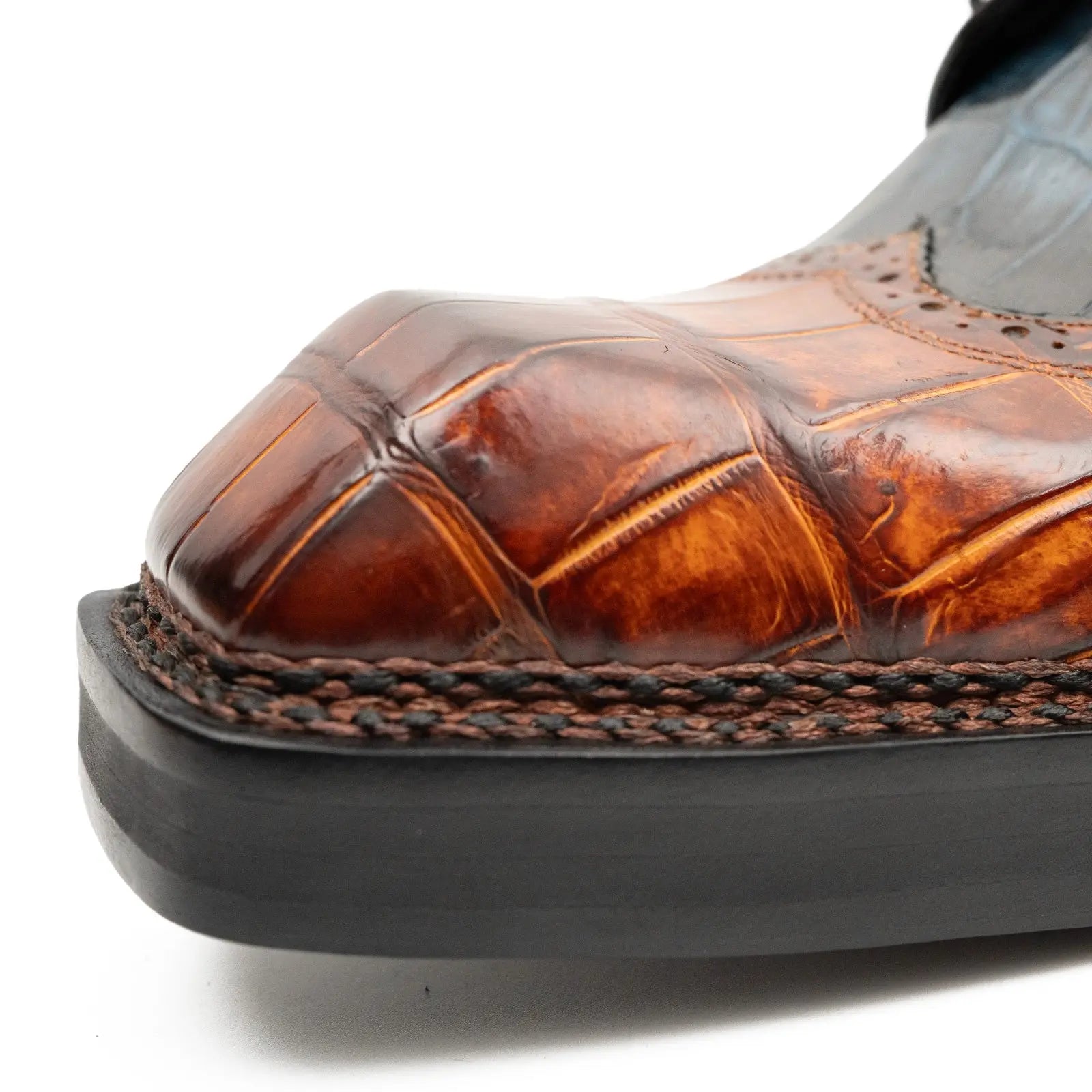 Exotic Crocodile Leather Derby Shoes DIVINCH