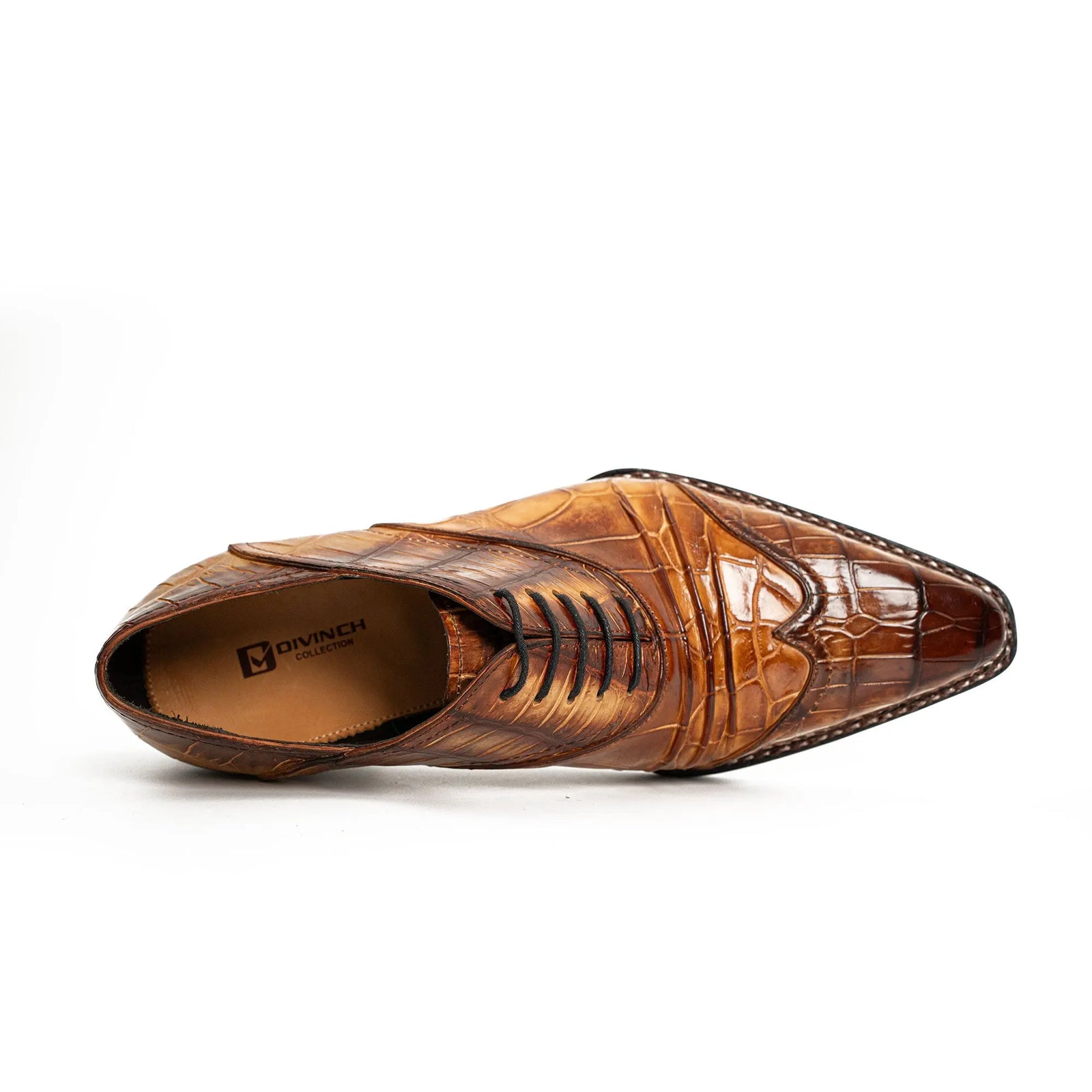 Exotic Nile Crocodile Norwegian Oxford 8001 Brown DIVINCH
