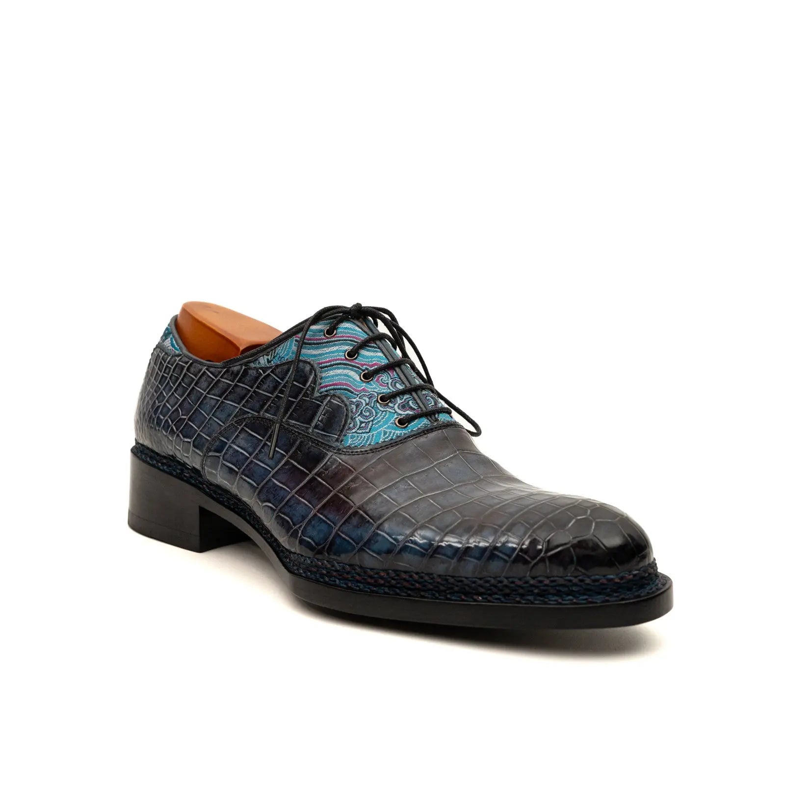 Genuine Alligator Norwegian Welt Oxford DIVINCH