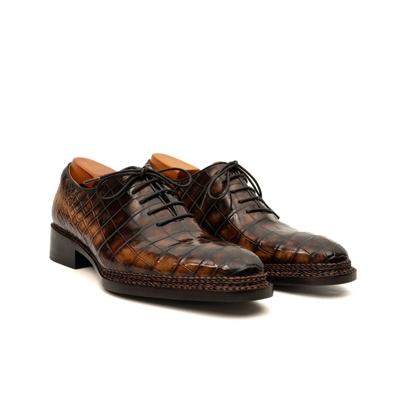 Derby Plataforma Vibram DIVINCH Crocodilo do Nilo