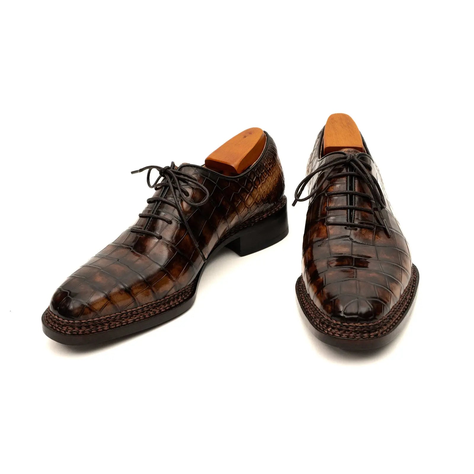 Derby Plataforma Vibram DIVINCH Crocodilo do Nilo