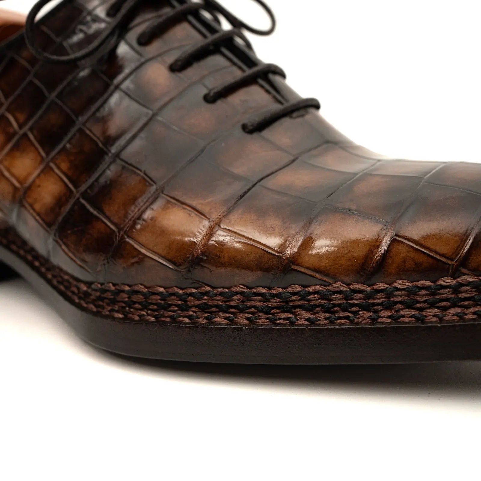 Derby Plataforma Vibram DIVINCH Crocodilo do Nilo