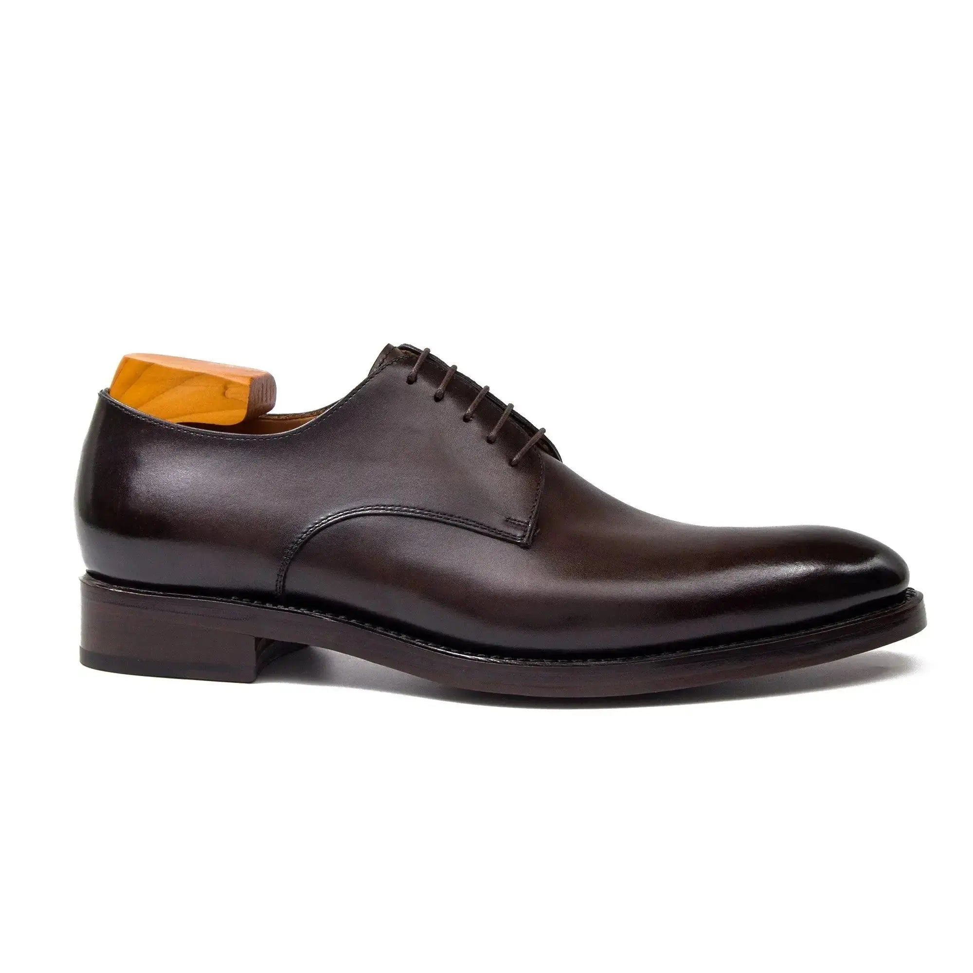 Goodyear handmade genuine leather outsole derby shoes - Divinch