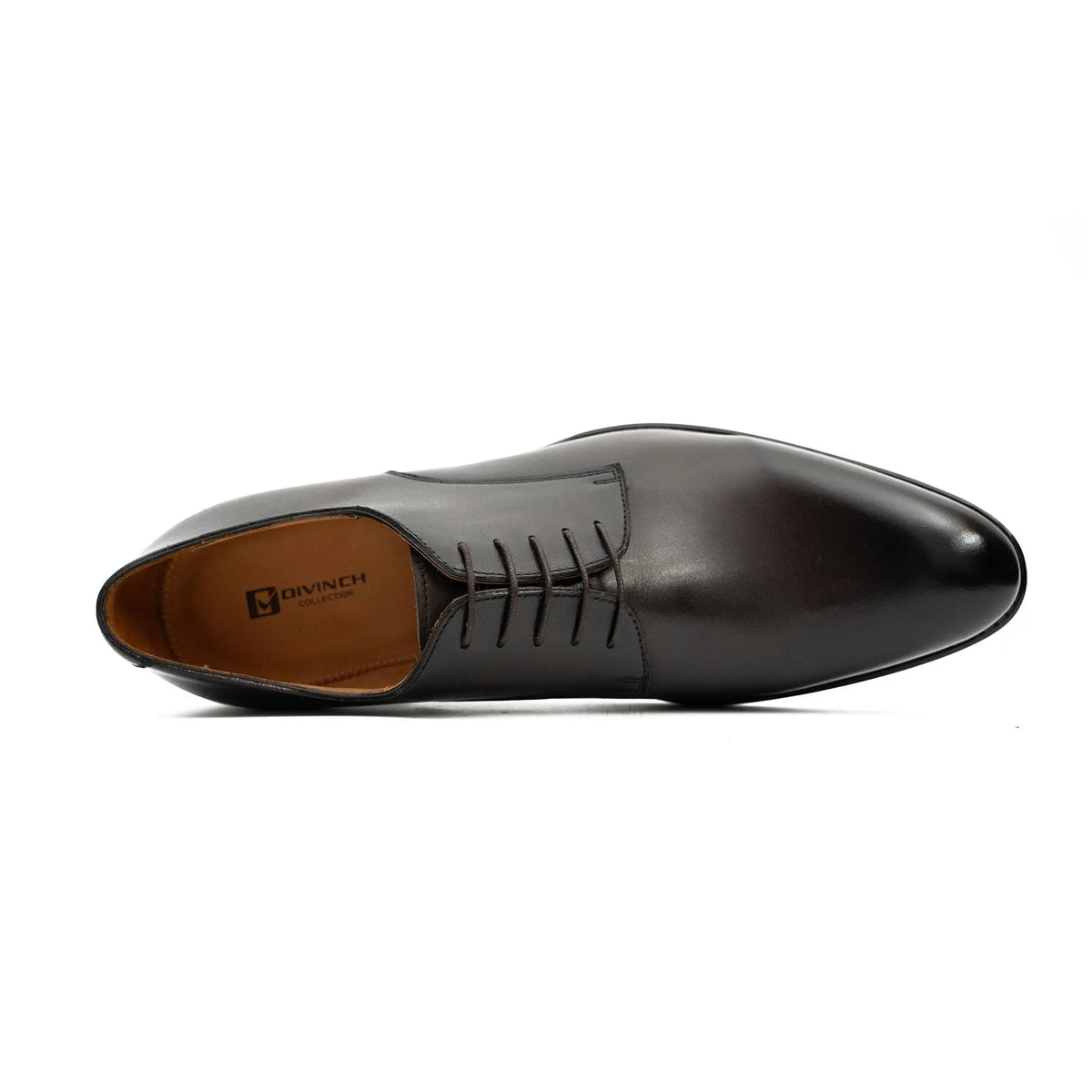 Goodyear Handmade Leather Derby Shoes coffee DIVINCH