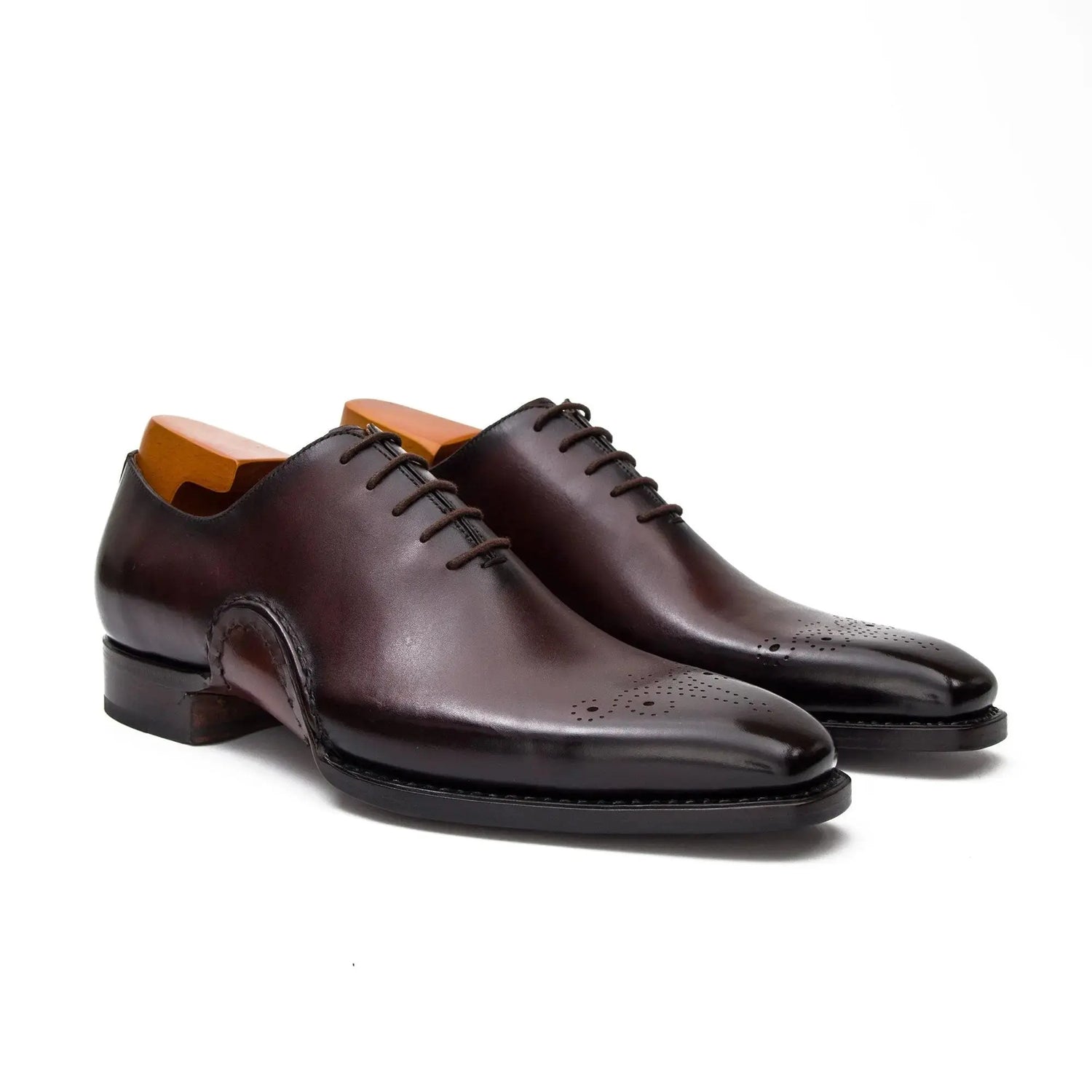 Goodyear Welted Patina Coffee Oxfords