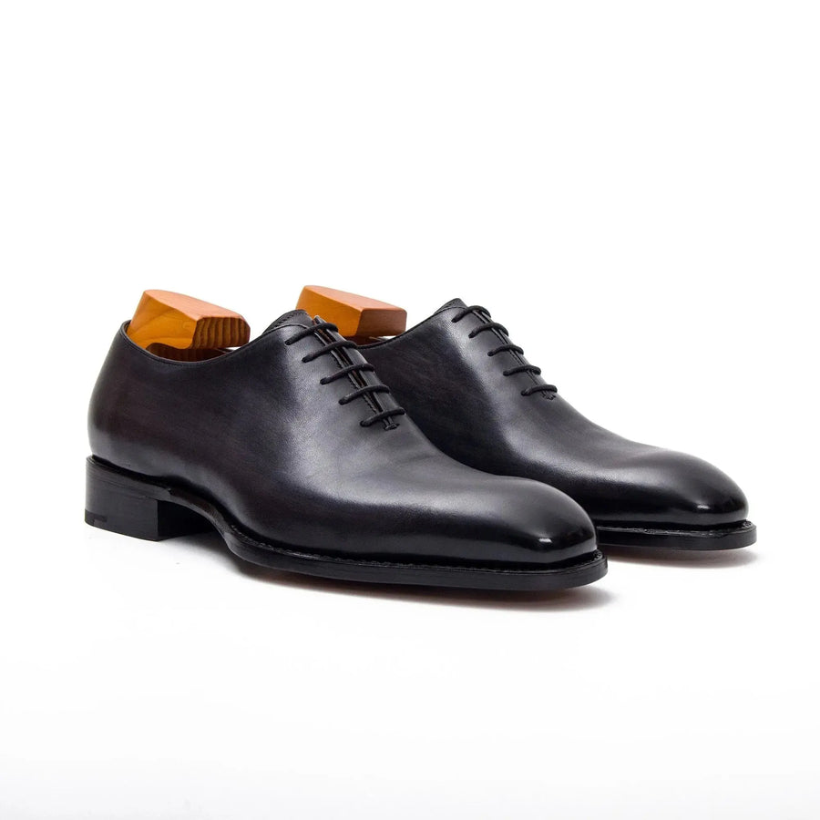 Nahtlose Wholecut Eisengraue Oxford-Schuhe