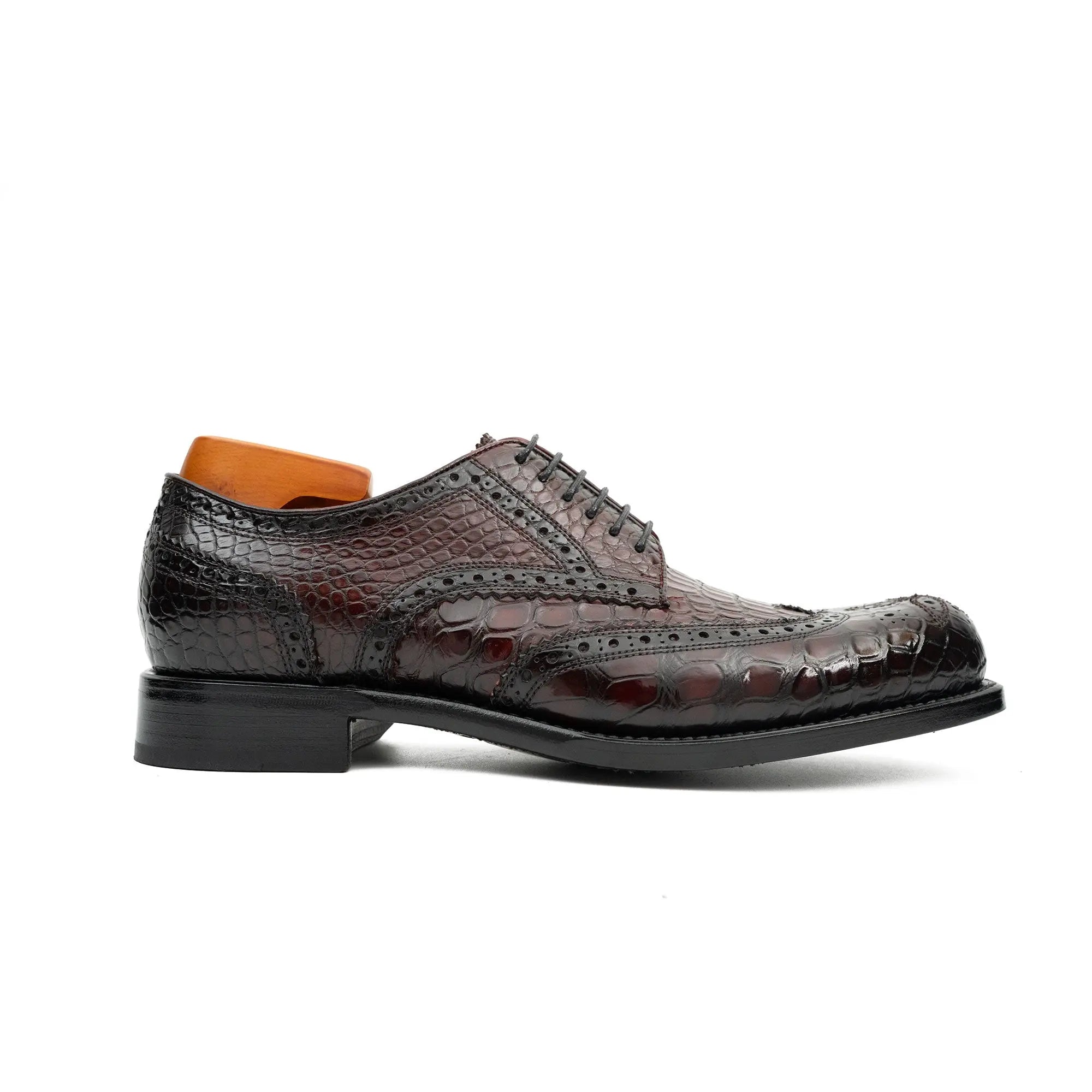 Goodyear Nile Crocodile Leather Derby Shoes Divinch