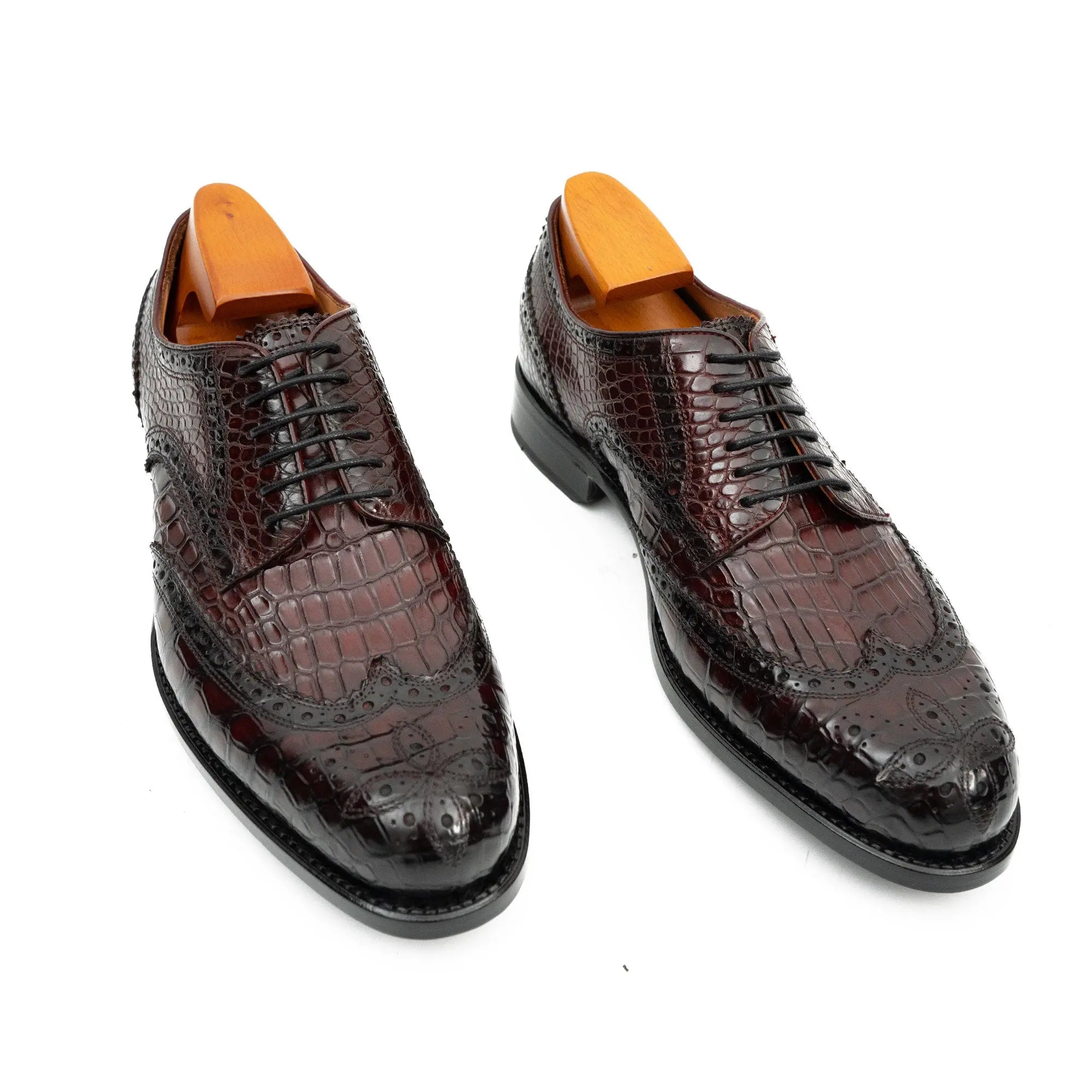 Goodyear Nile Crocodile Leather Derby Shoes Divinch