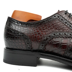Goodyear Nile Crocodile Leather Derby Shoes Divinch