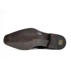 Goodyear Welted Monk Strap Shoes Black DIVINCH