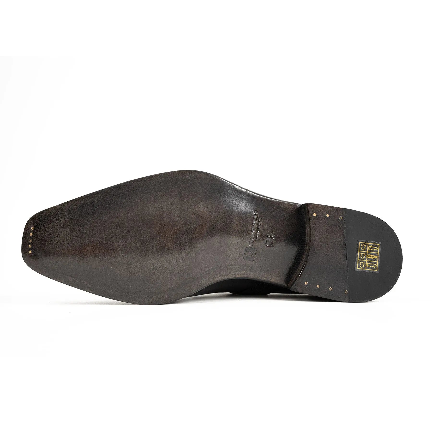 Goodyear Welted Monk Strap Shoes Black DIVINCH