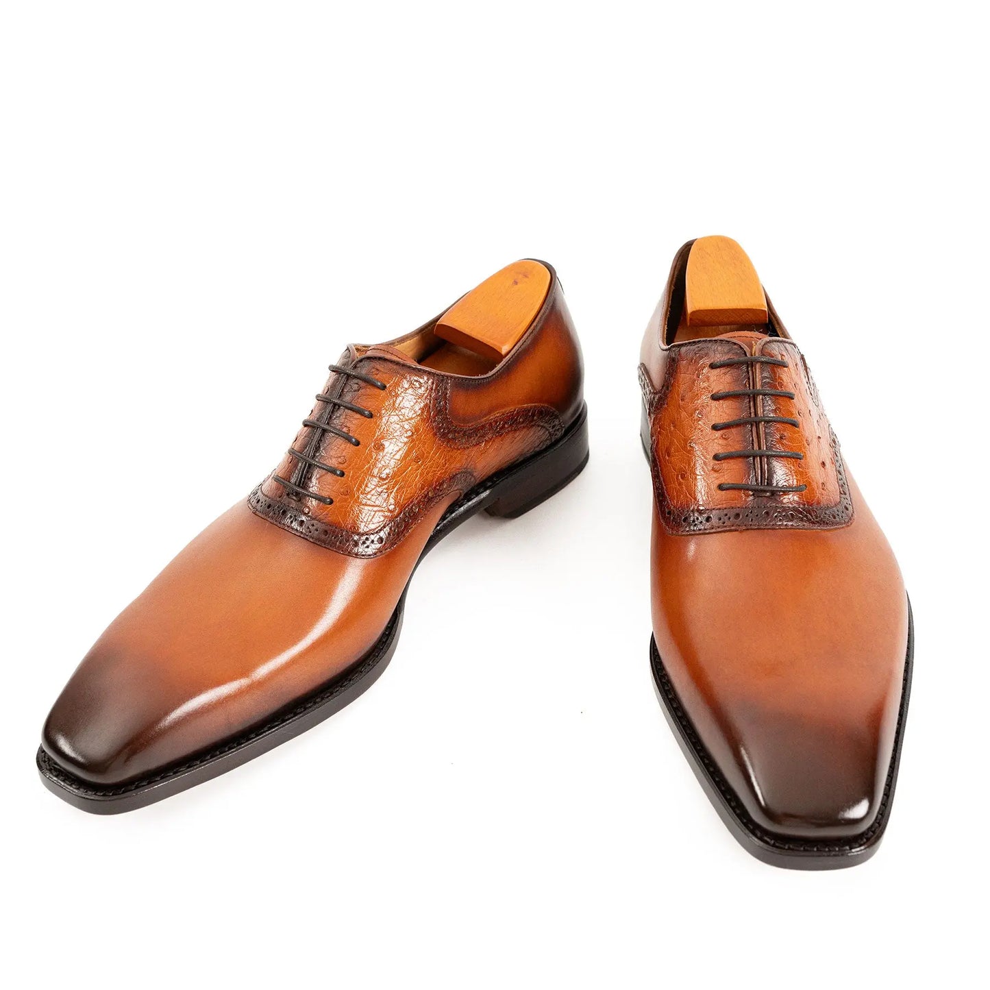 Goodyear Welted Oxford Shoes ostrich Divinch