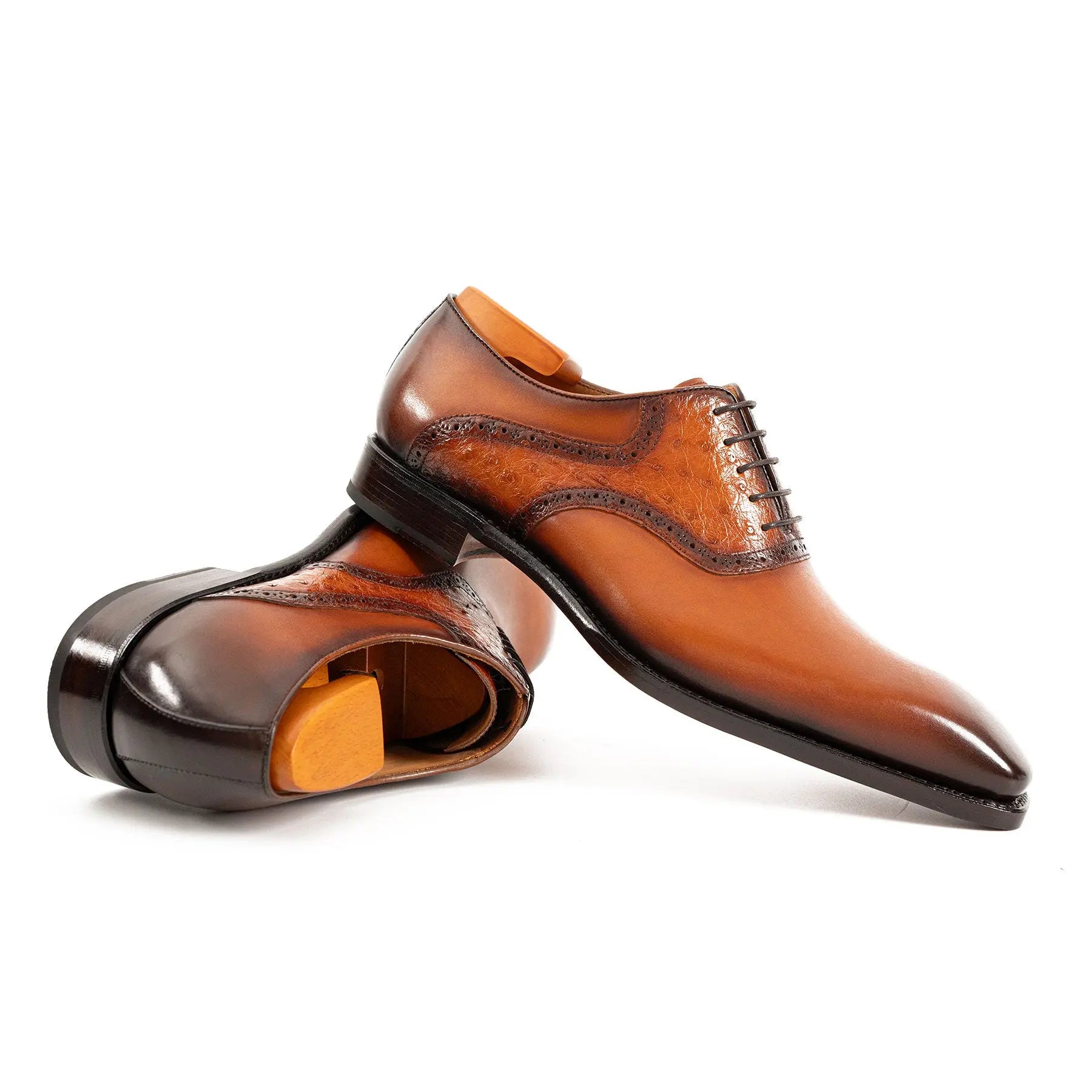 Goodyear Welted Oxford Shoes ostrich Divinch