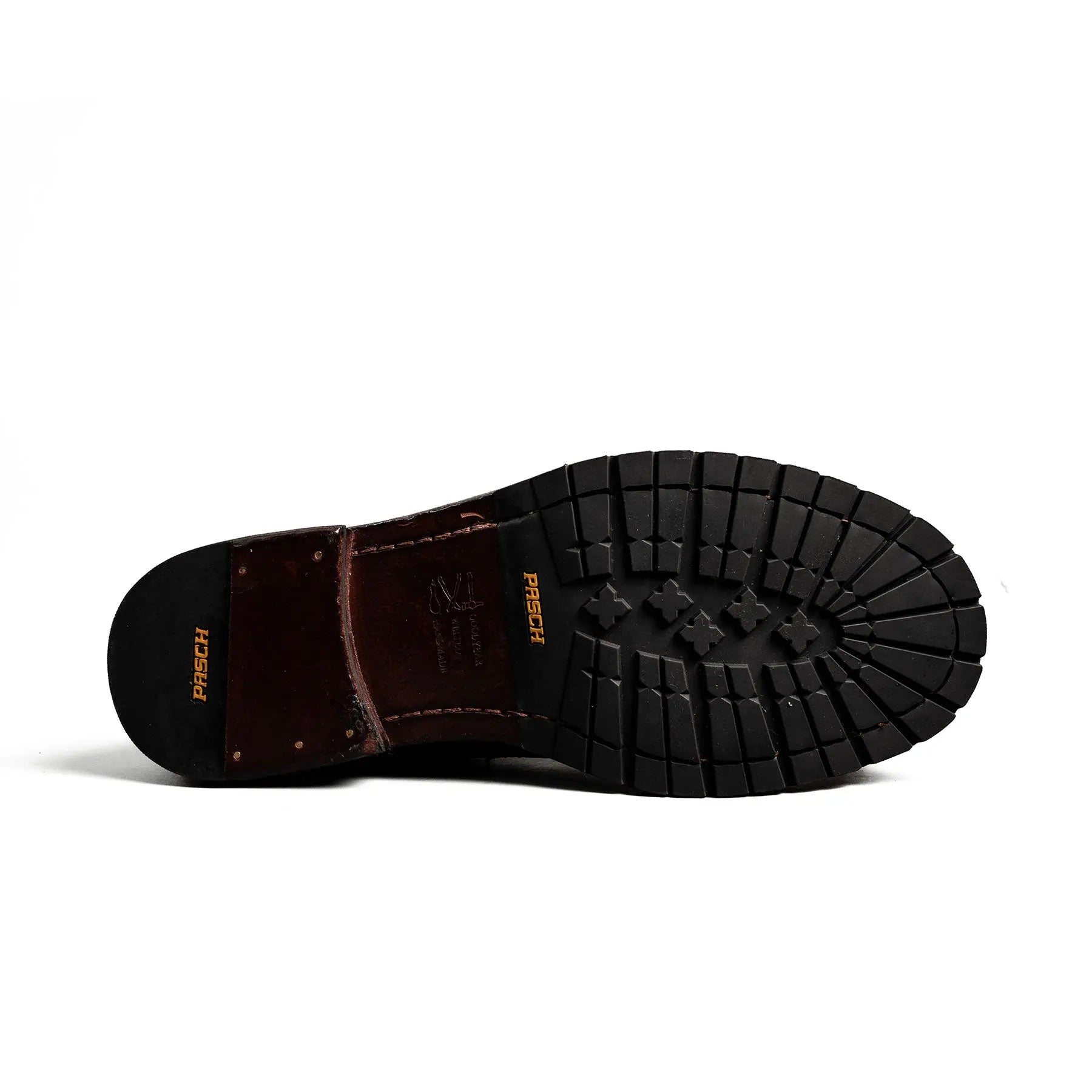 Dark Brown Wingtip Combat Boot