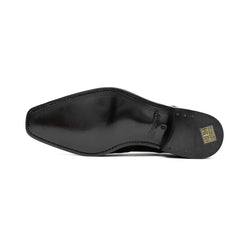 Goodyear welt derby shoes Brogue style Black Divinch