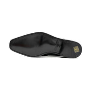 Goodyear welt derby shoes Brogue style Black Divinch