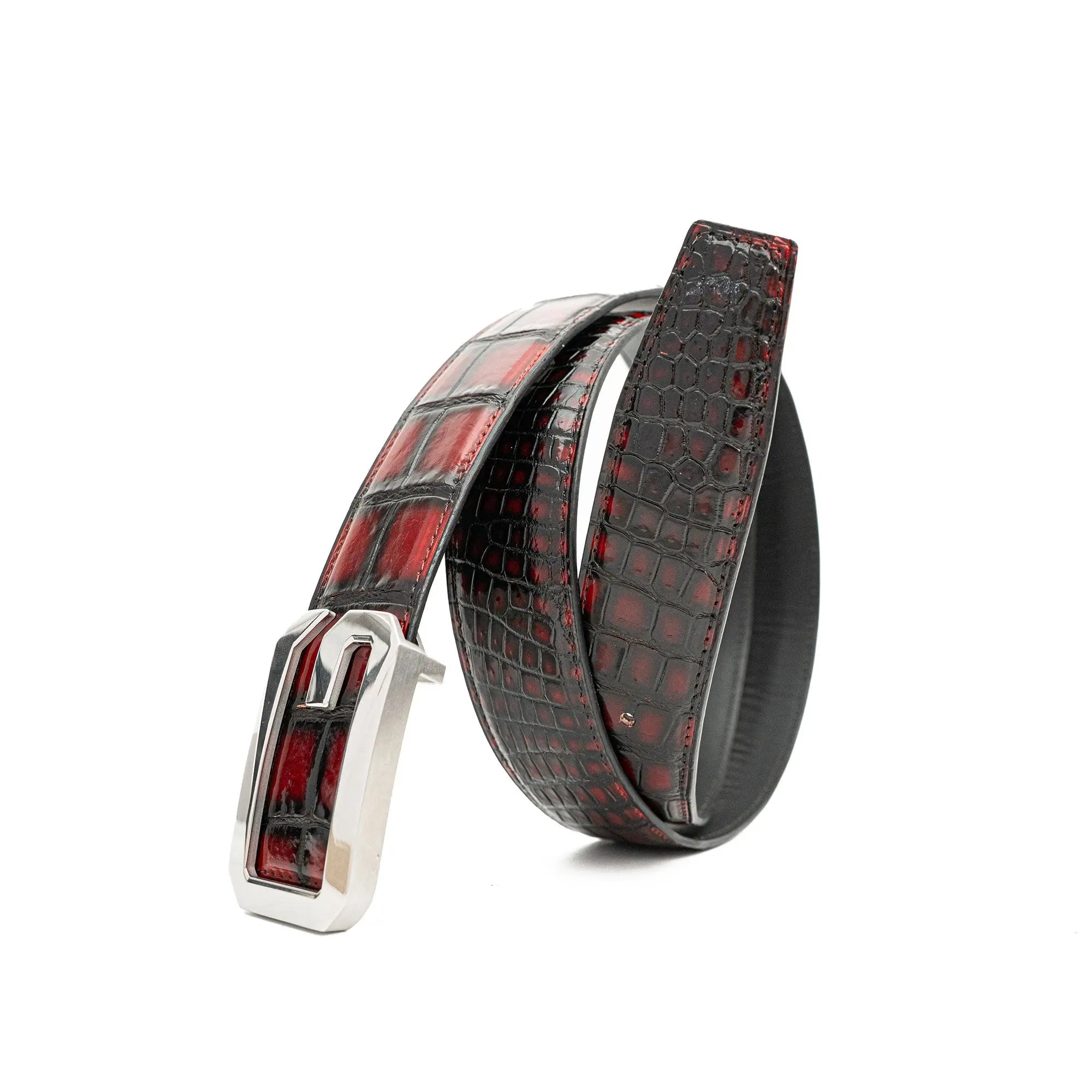 Handcrafted Alligator Leather Belts DVG02 Divinch