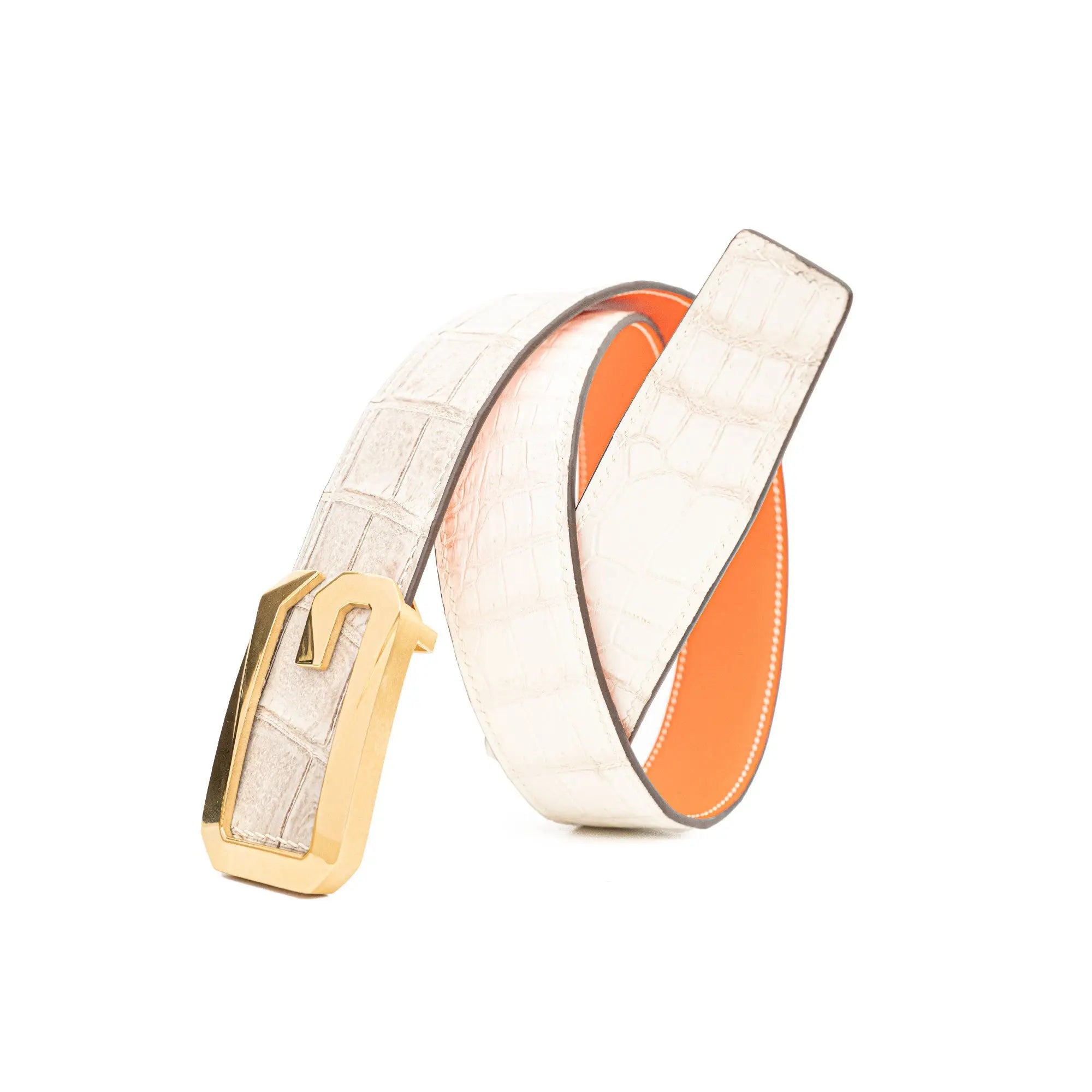 Handcrafted Alligator Leather Belts DVG09 Divinch