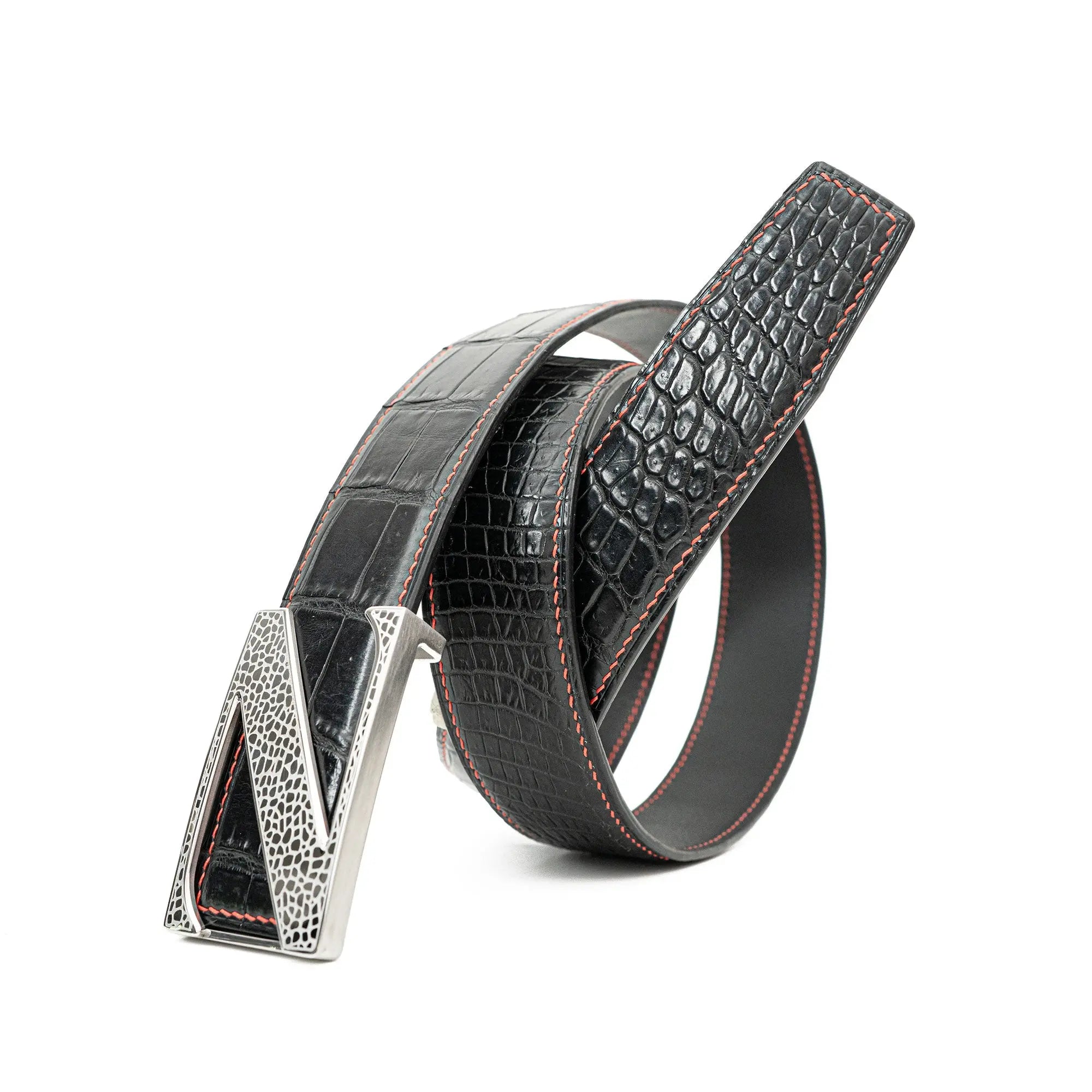 Handcrafted Alligator Leather Belts DVG146 Divinch