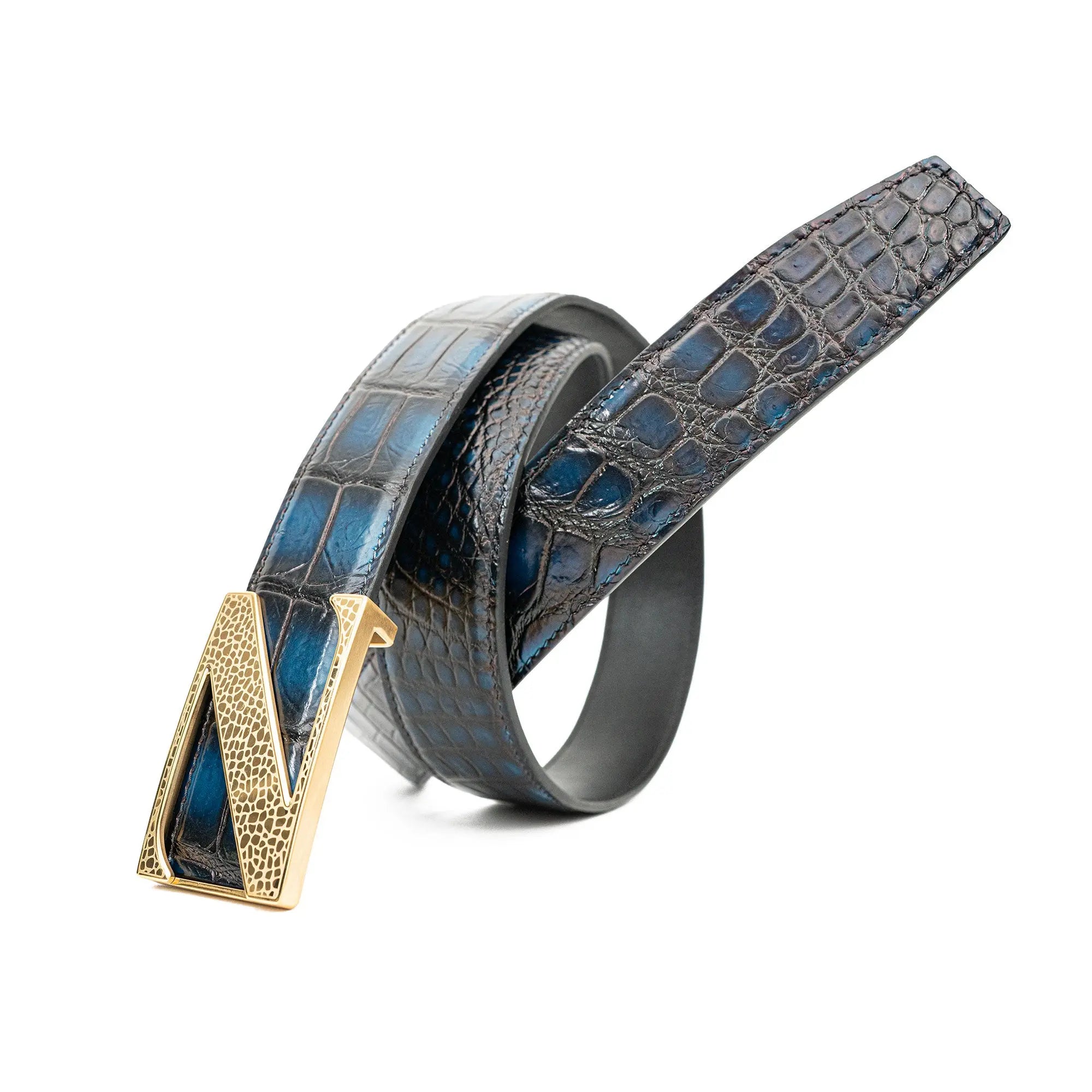 Handcrafted Alligator Leather Belts DVG153 Divinch