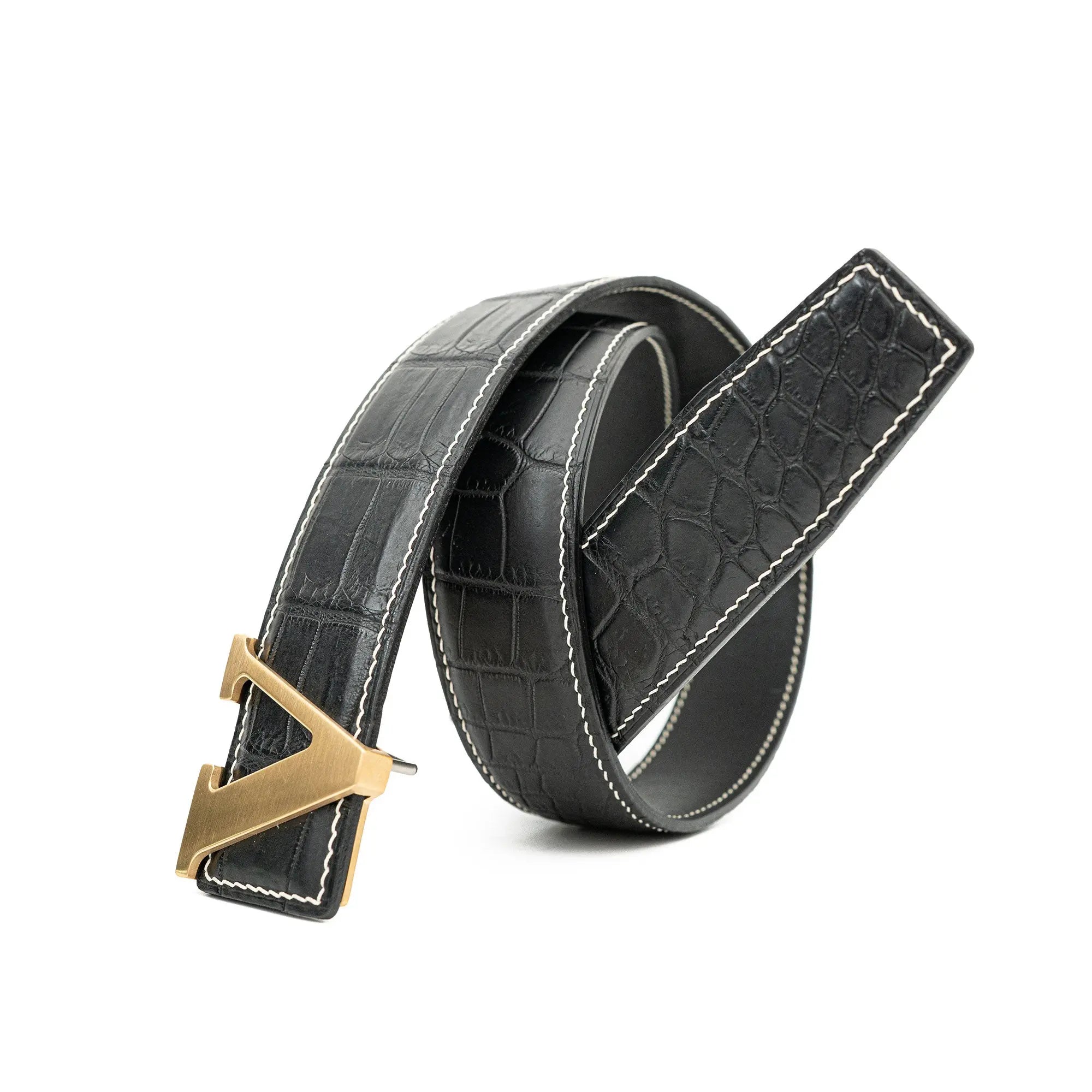 Handcrafted Alligator Leather Belts DVG159 Divinch