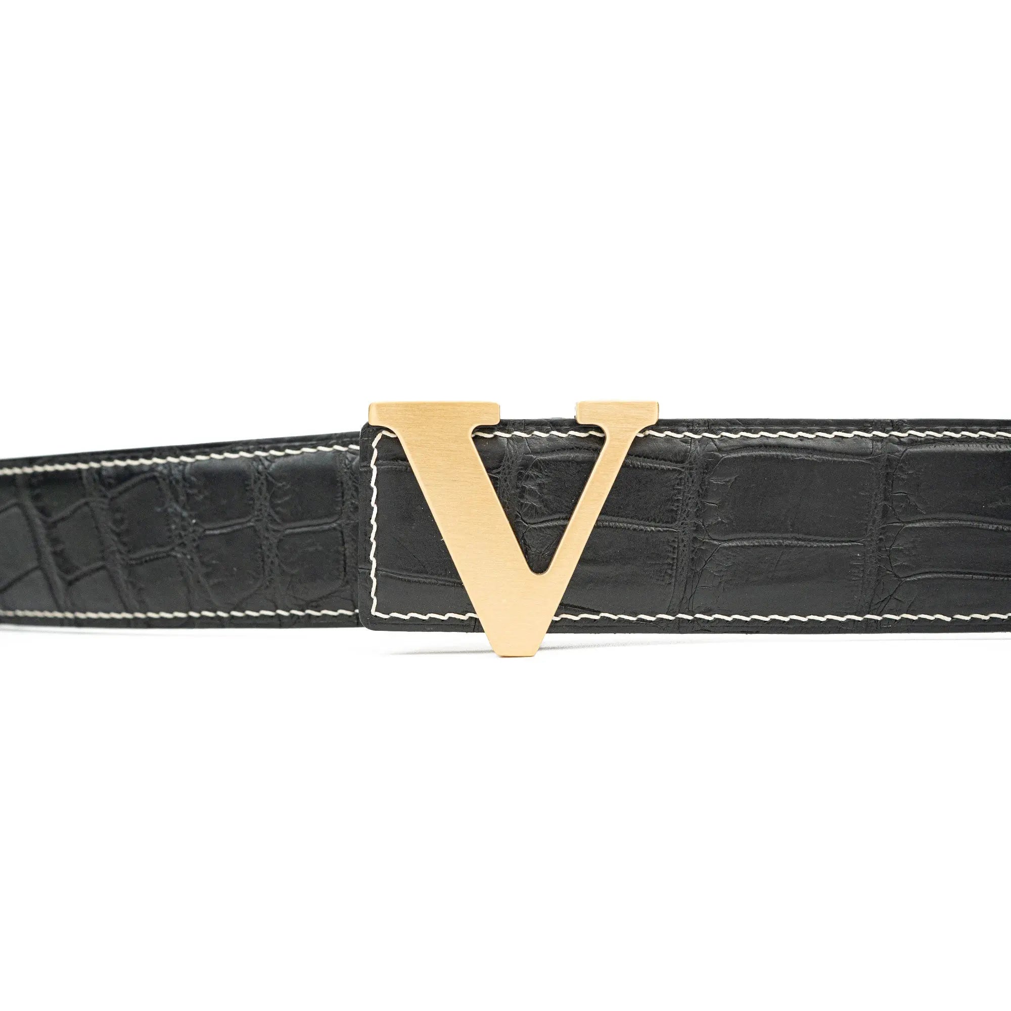 Handcrafted Alligator Leather Belts DVG159 Divinch