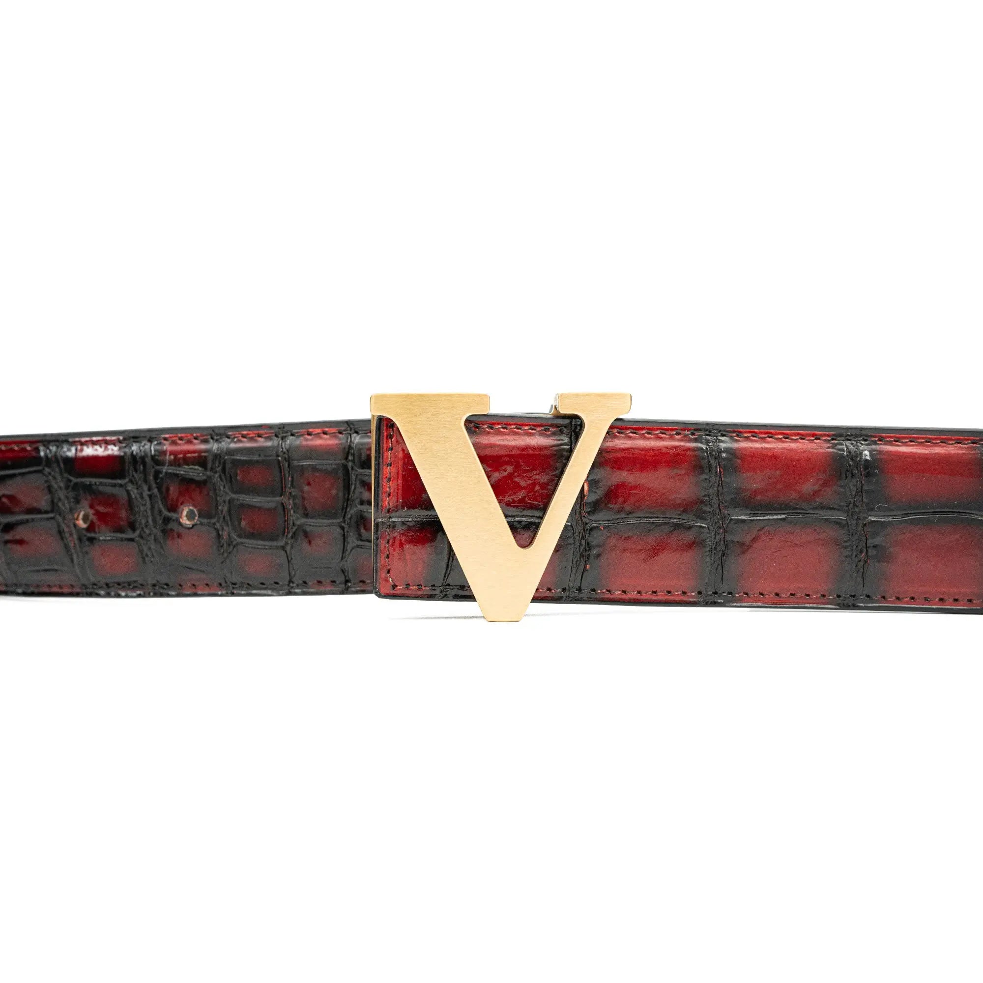 Handcrafted Alligator Leather Belts DVG163 Divinch