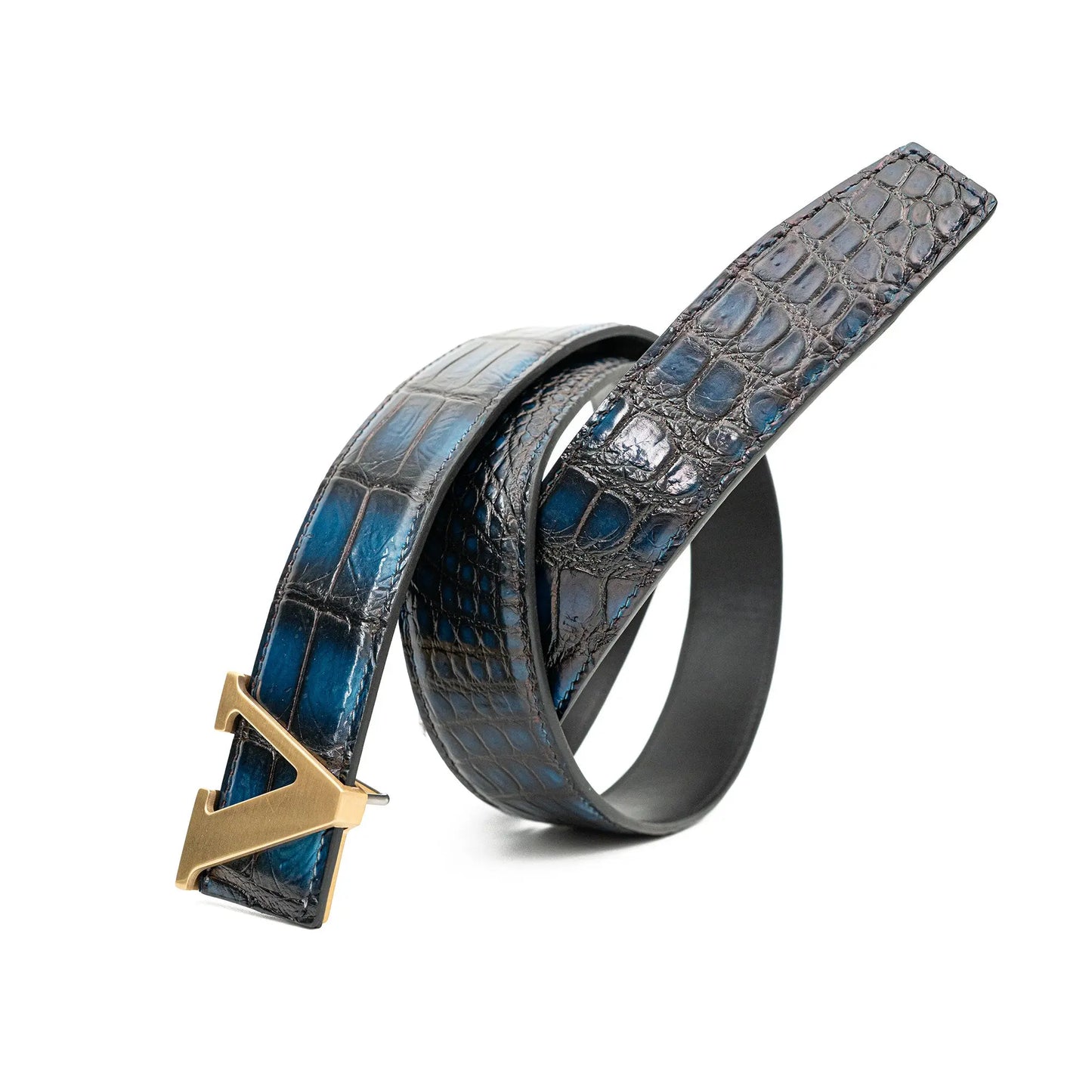 Handcrafted Alligator Leather Belts DVG177 Divinch