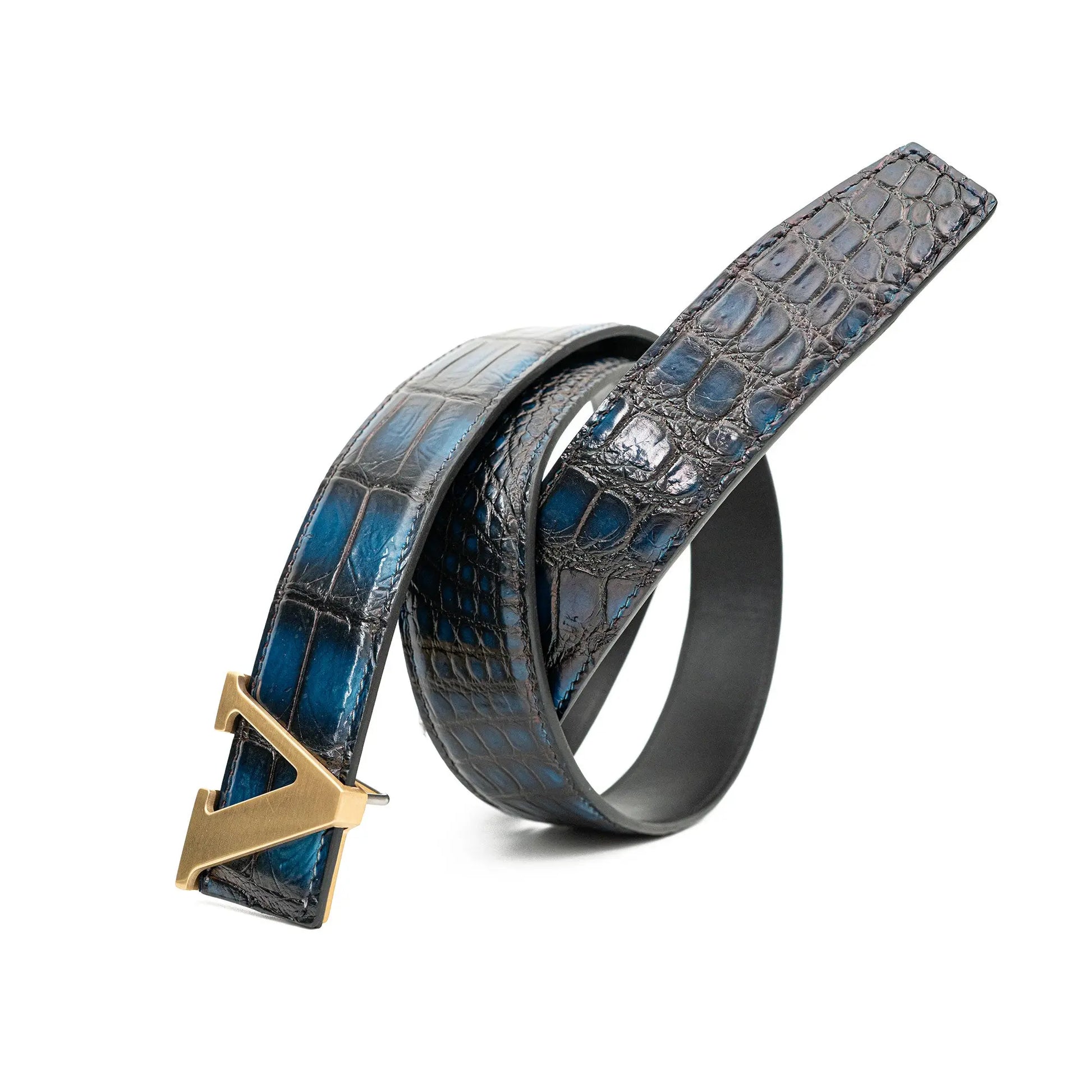 Handcrafted Alligator Leather Belts DVG177 Divinch