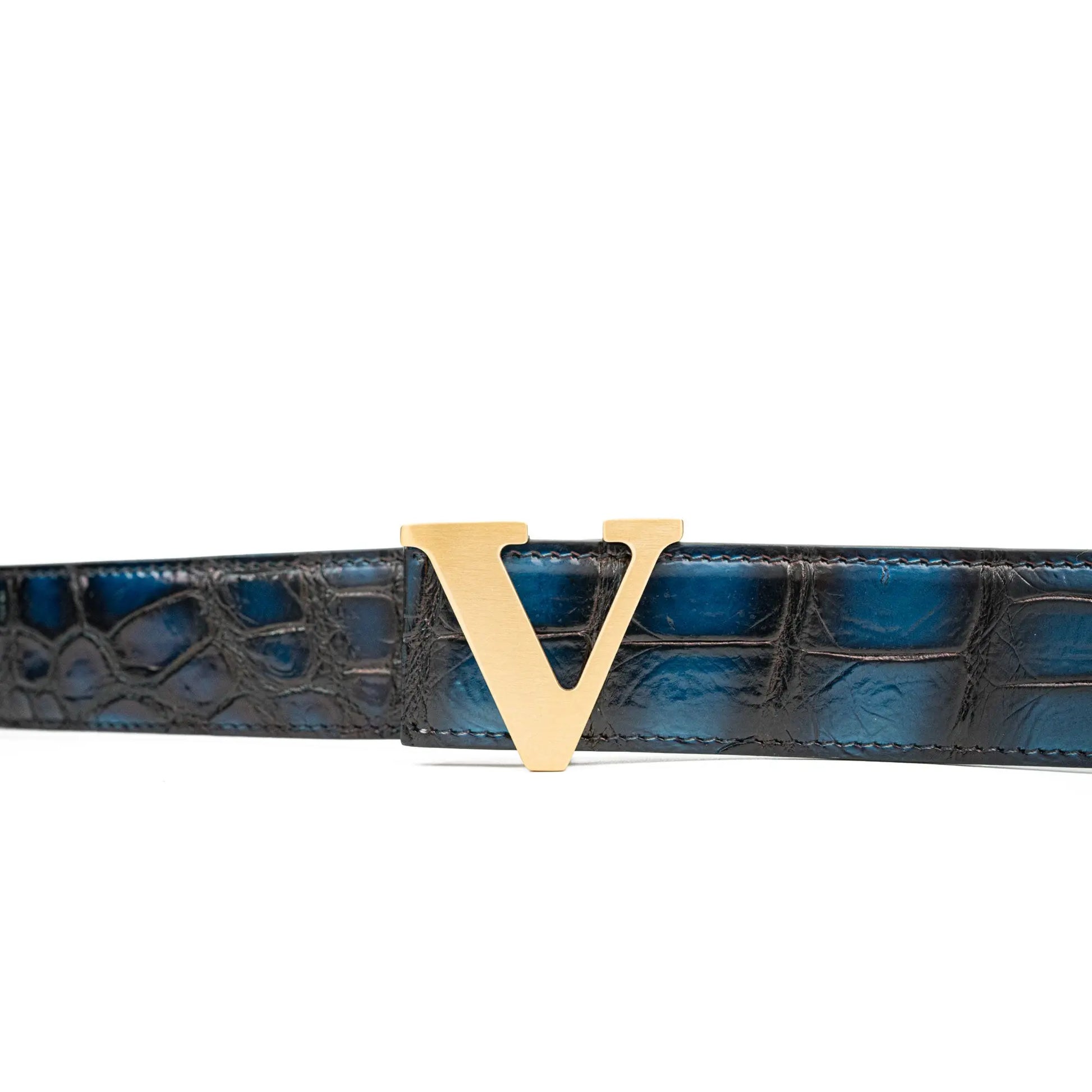 Handcrafted Alligator Leather Belts DVG177 Divinch