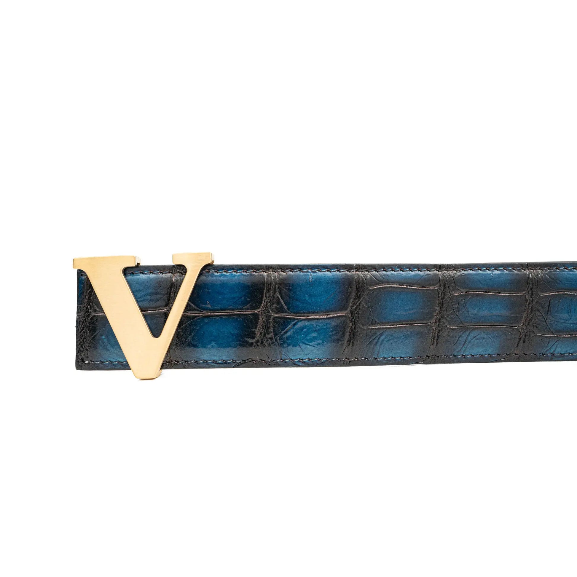 Handcrafted Alligator Leather Belts DVG177 Divinch