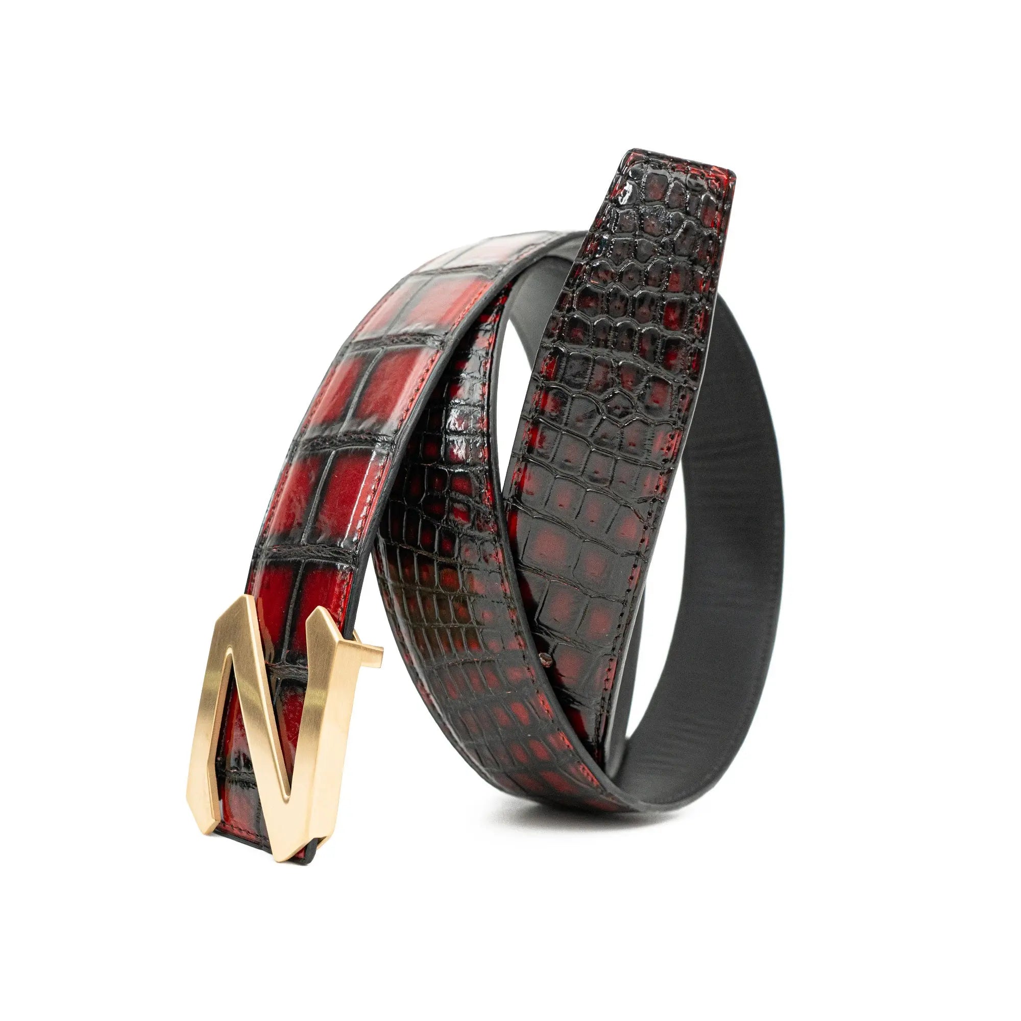 Handcrafted Alligator Leather Belts DVG186 Divinch