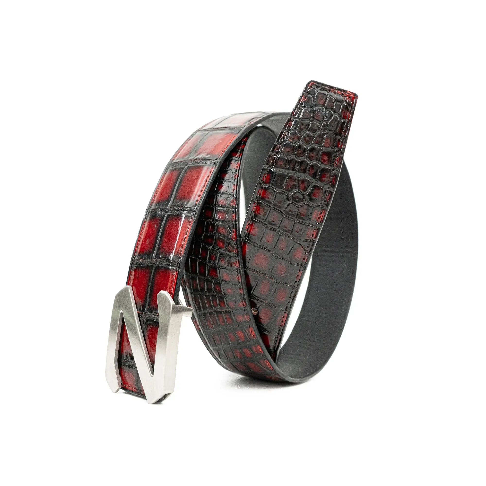 Handcrafted Alligator Leather Belts DVG186 Divinch