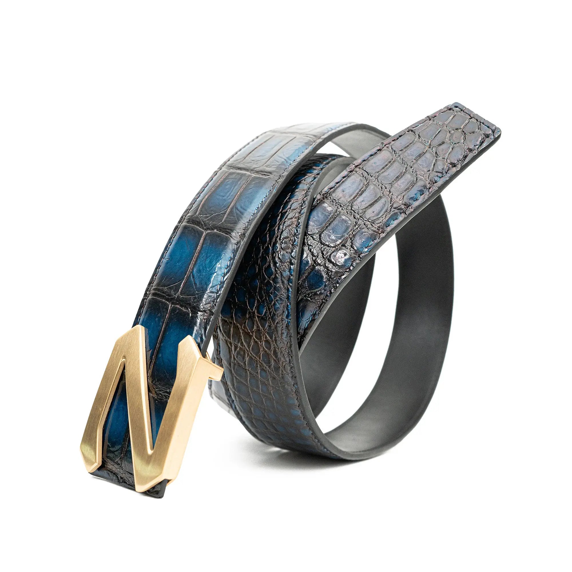 Handcrafted Alligator Leather Belts DVG205 Divinch