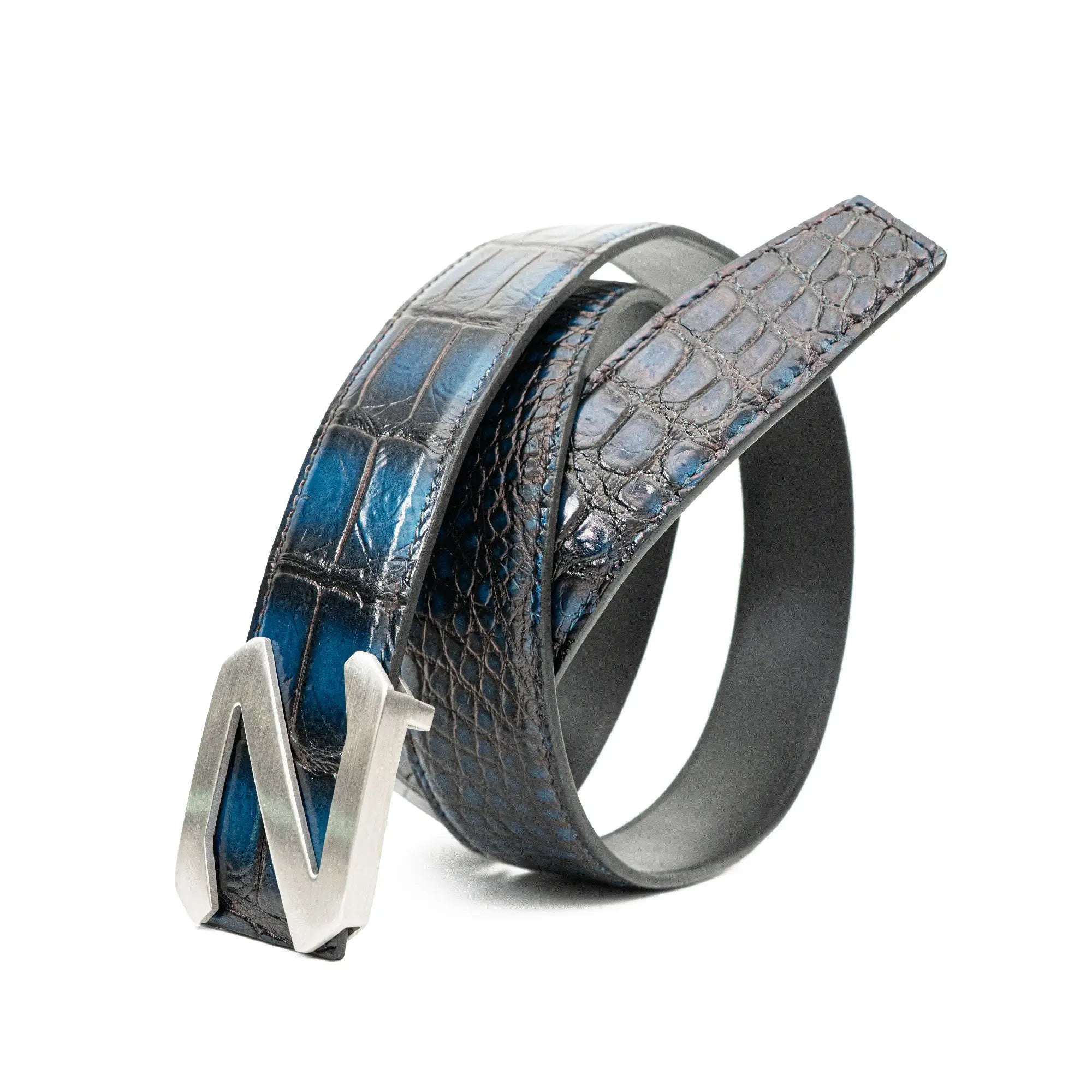 Handcrafted Alligator Leather Belts DVG205 Divinch