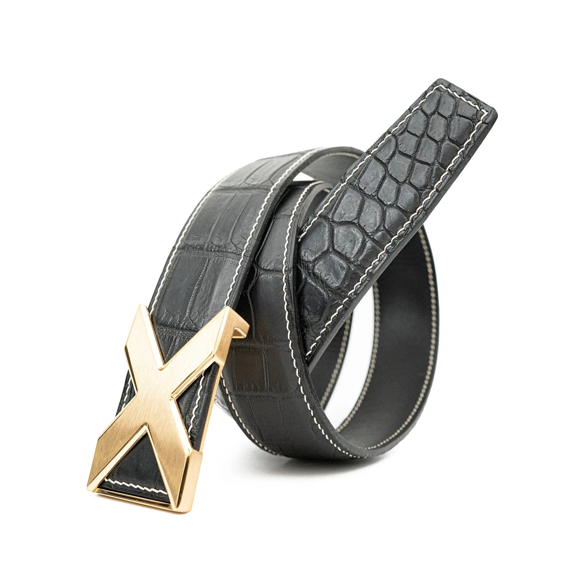 Handcrafted Alligator Leather Belts DVG2121 Divinch