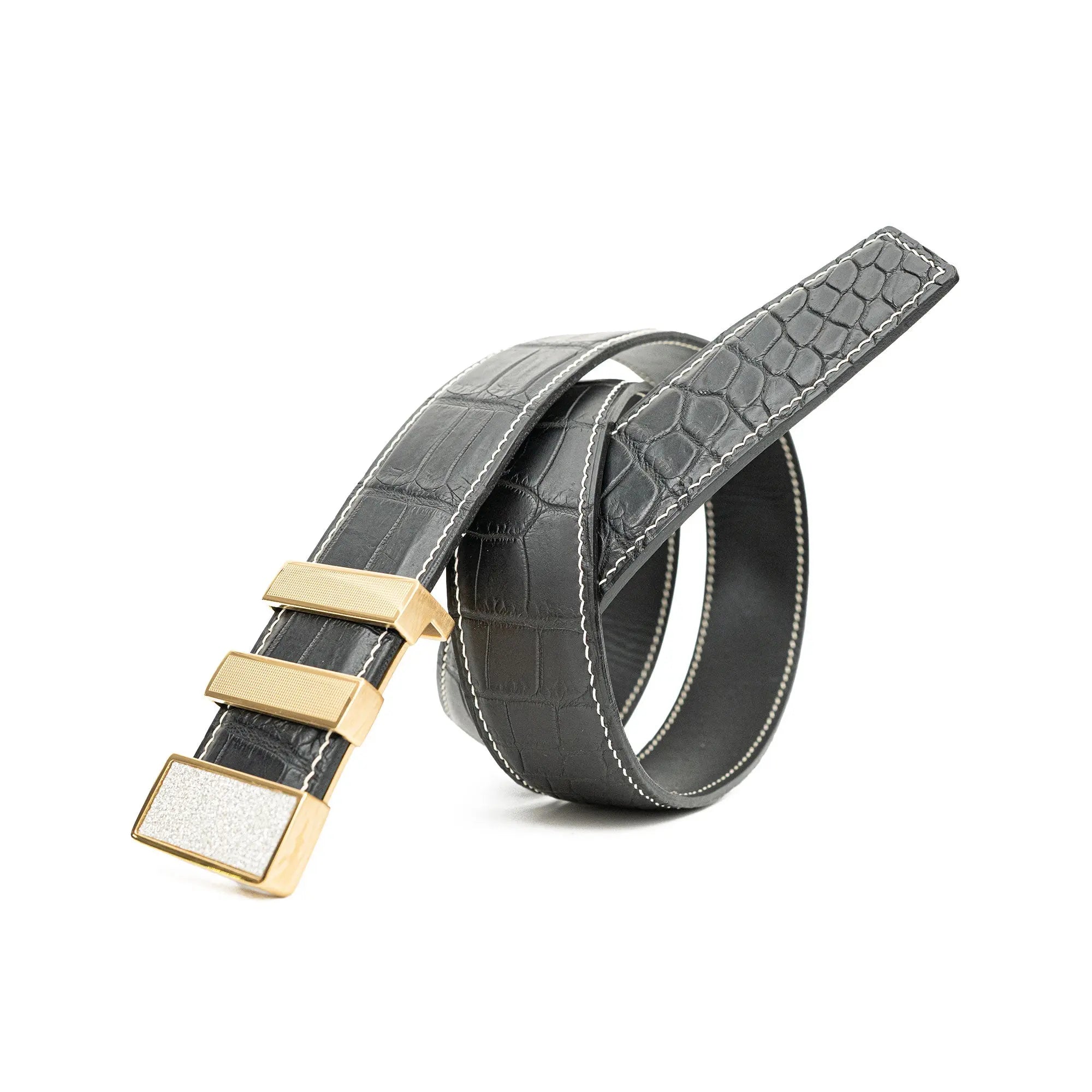 Handcrafted Alligator Leather Belts DVG22 Divinch