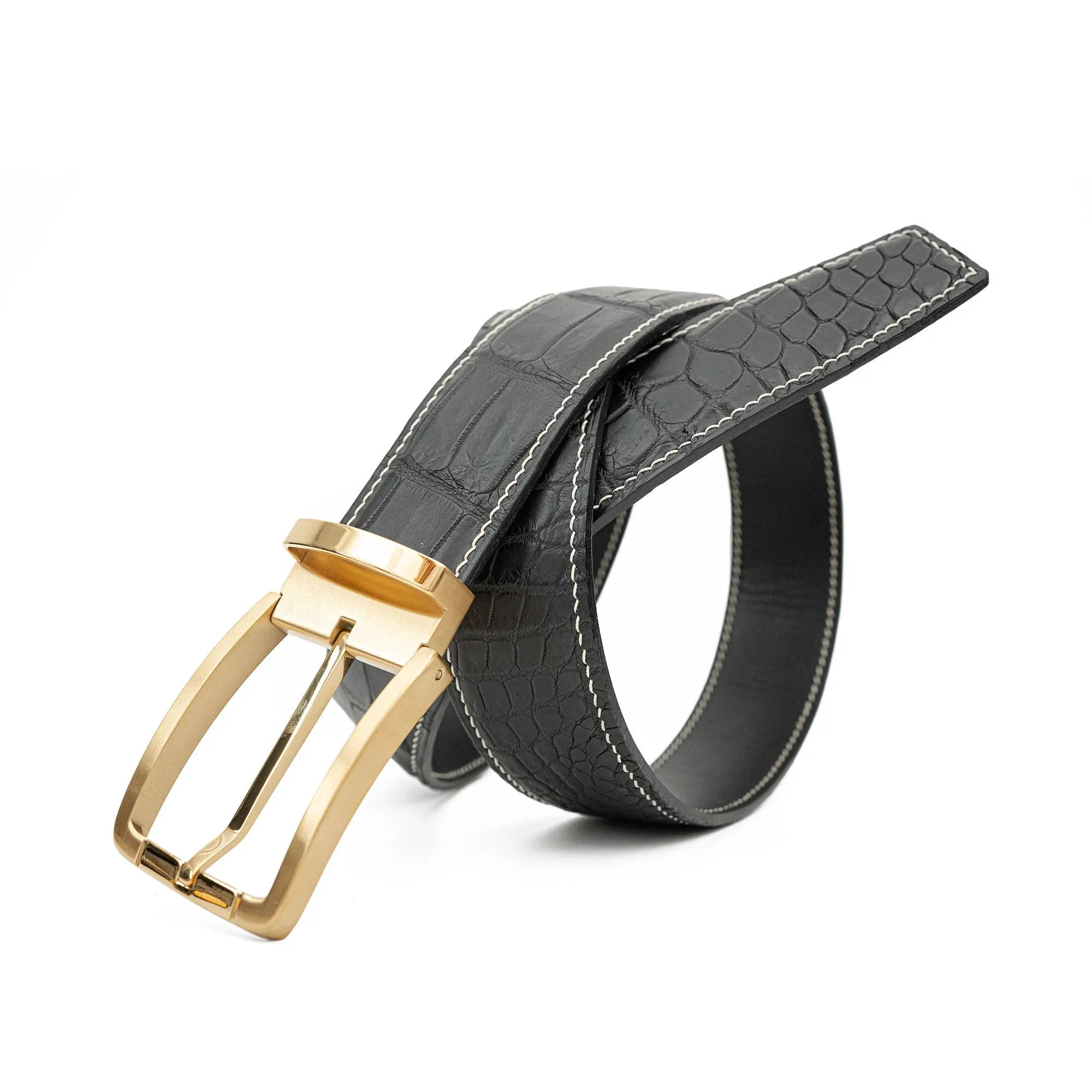 Handcrafted Alligator Leather Belts DVG273 Divinch