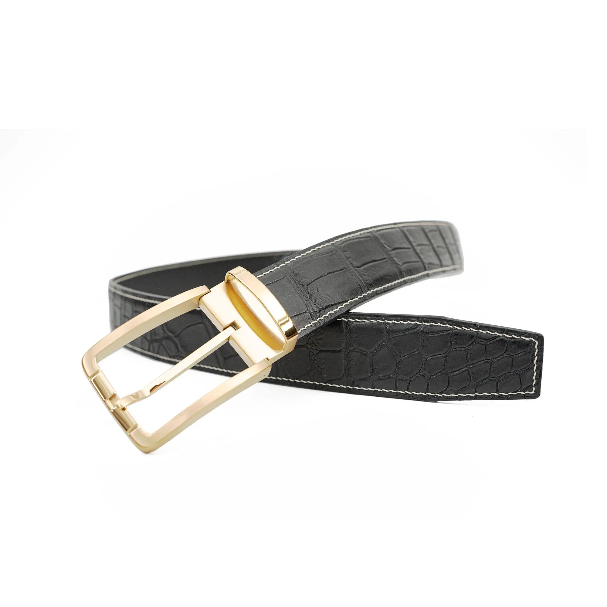 Handcrafted Alligator Leather Belts DVG273 Divinch