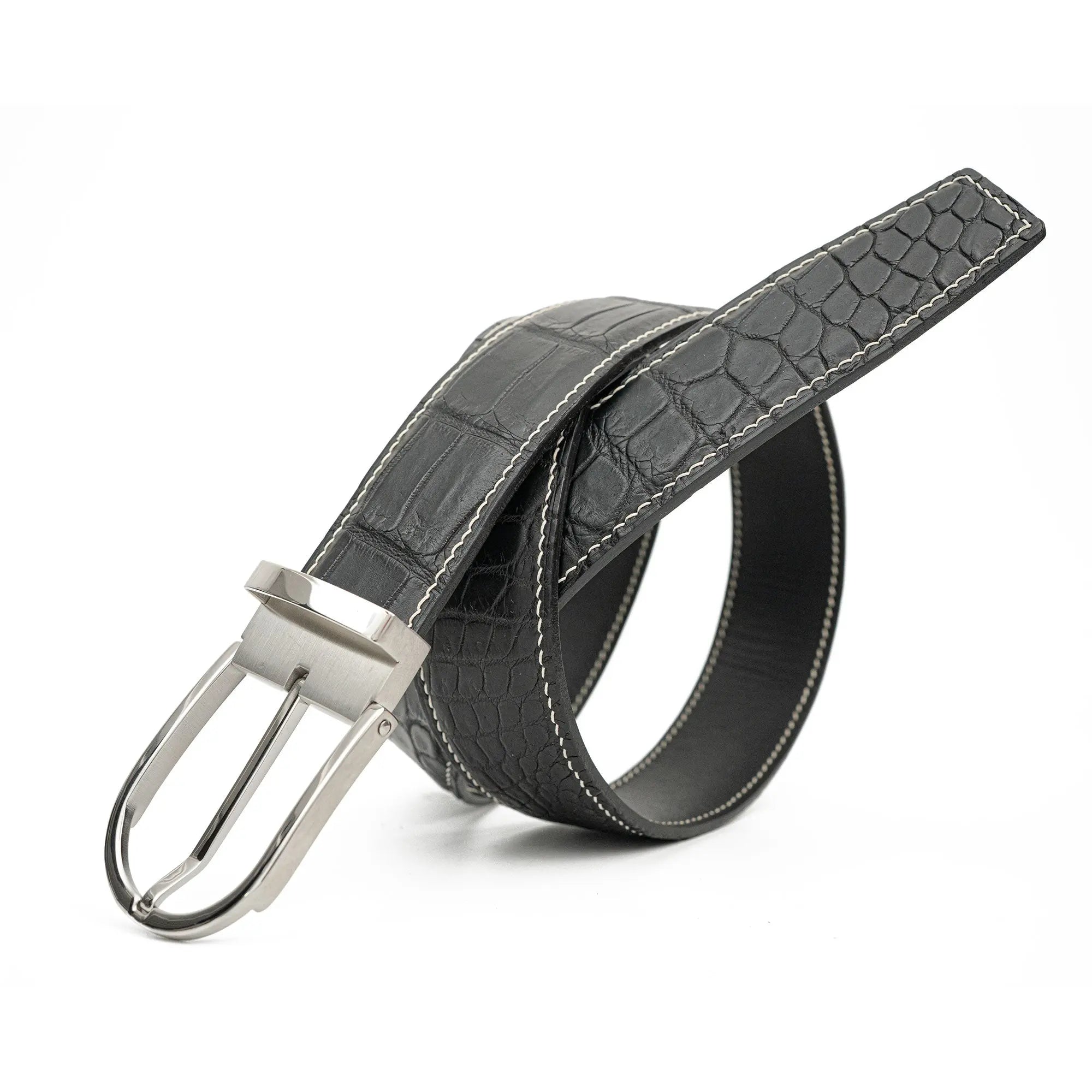 Handcrafted Alligator Leather Belts DVG304 Divinch