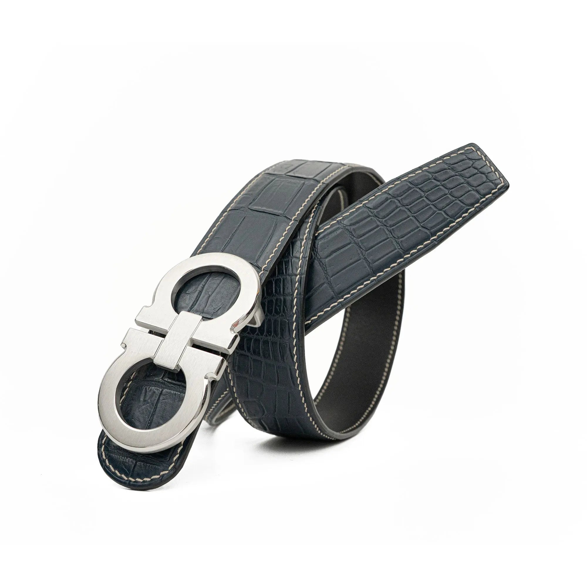 Handcrafted Alligator Leather Belts DVG345 Divinch
