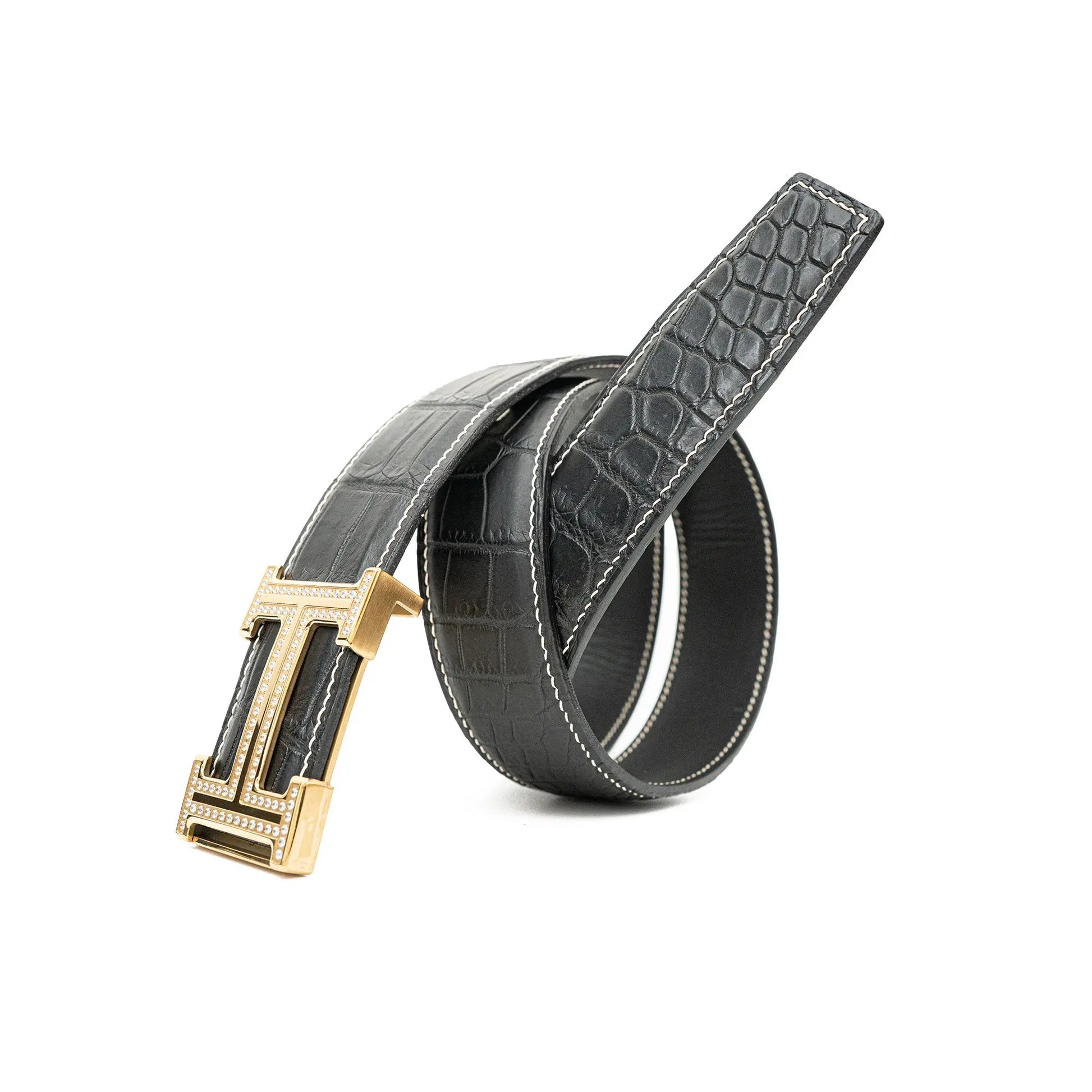 Handcrafted Alligator Leather Belts DVG59 Divinch