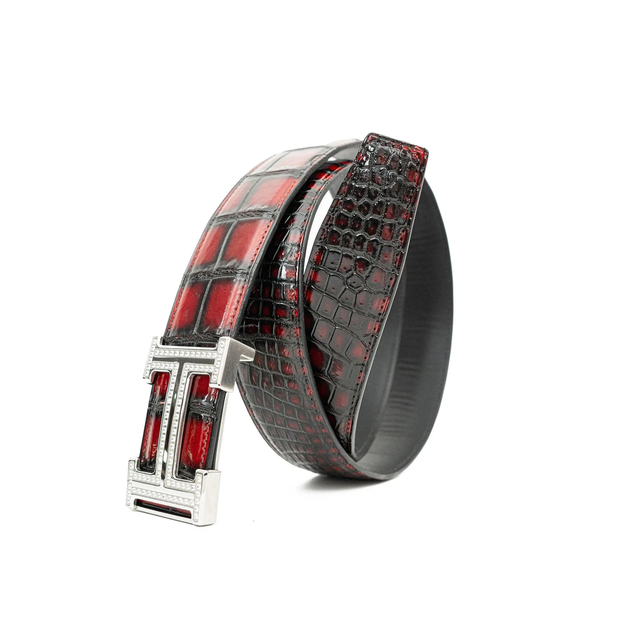 Handcrafted Alligator Leather Belts DVG66 Divinch